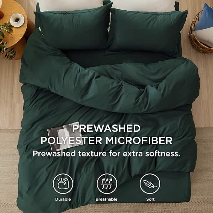 GentleSoft® Prewashed Microfiber Duvet Cover Set
