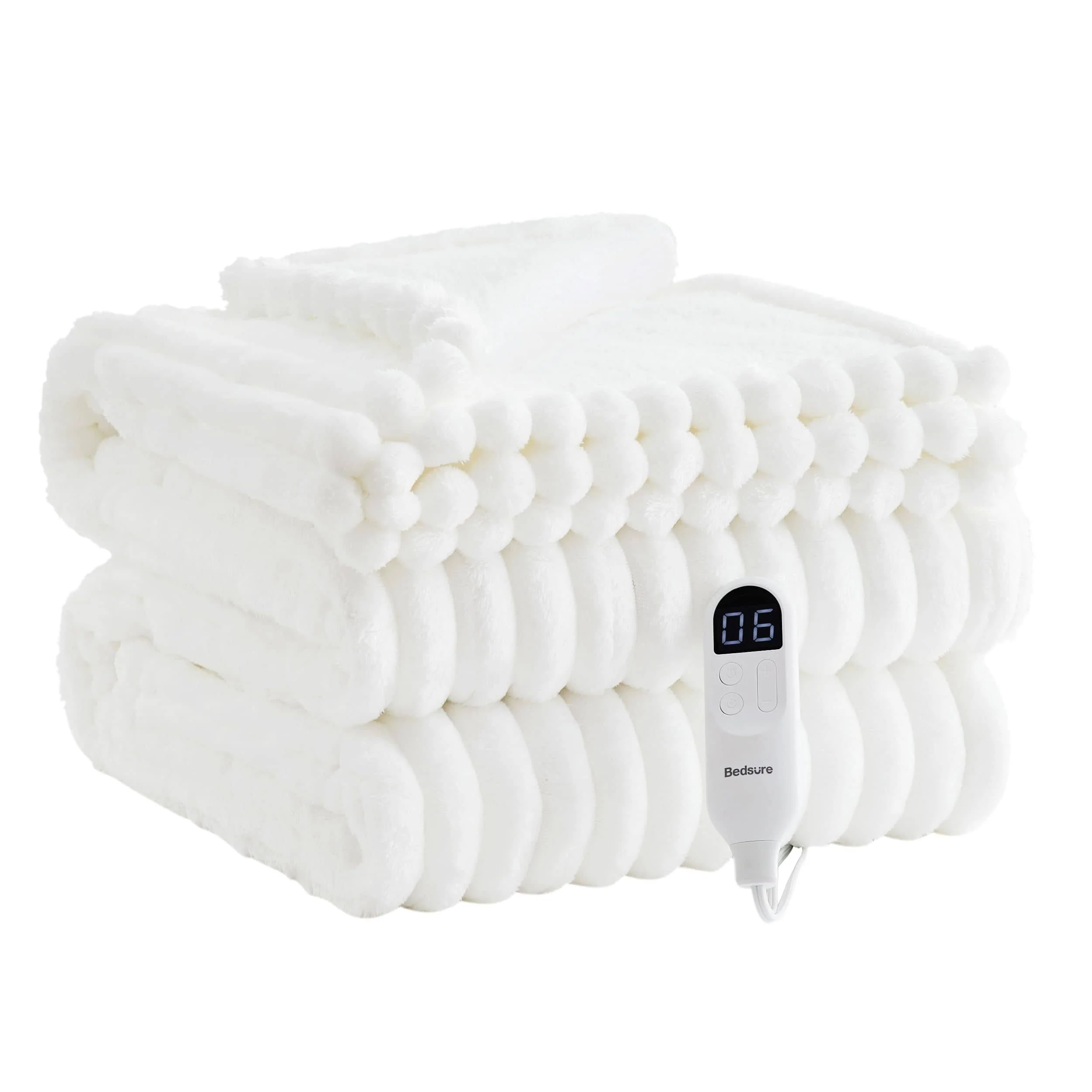 GentleSoft® Striped Flannel Heated Blanket