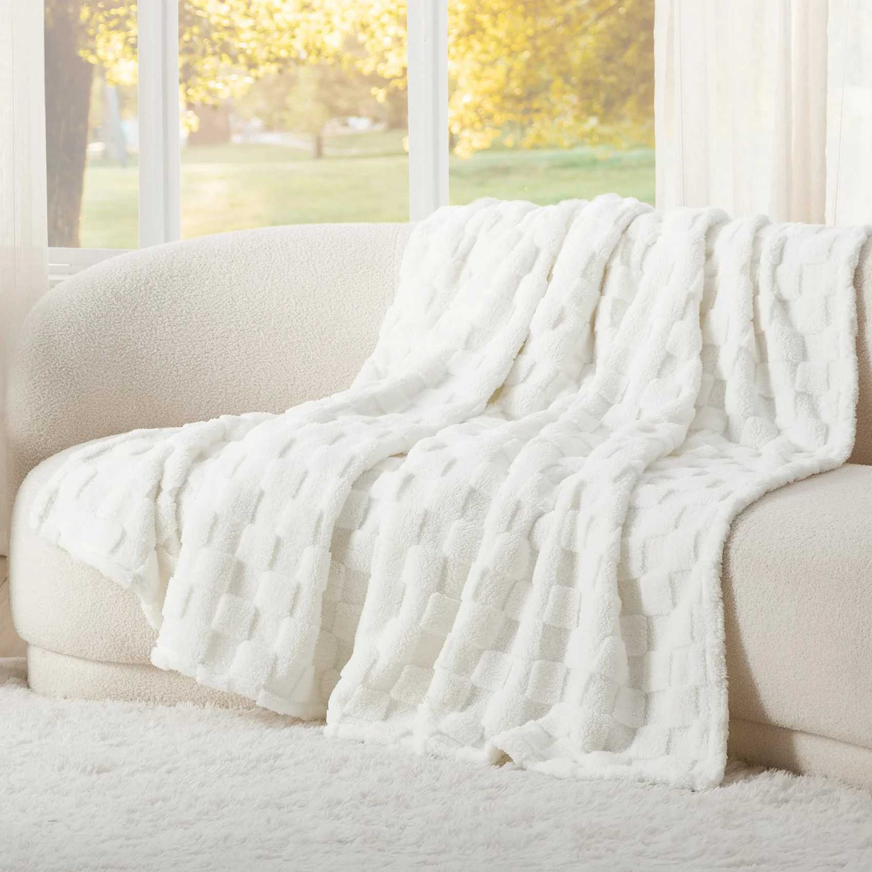 GentleSoft® Jacquard Shaggy Sherpa Blanket