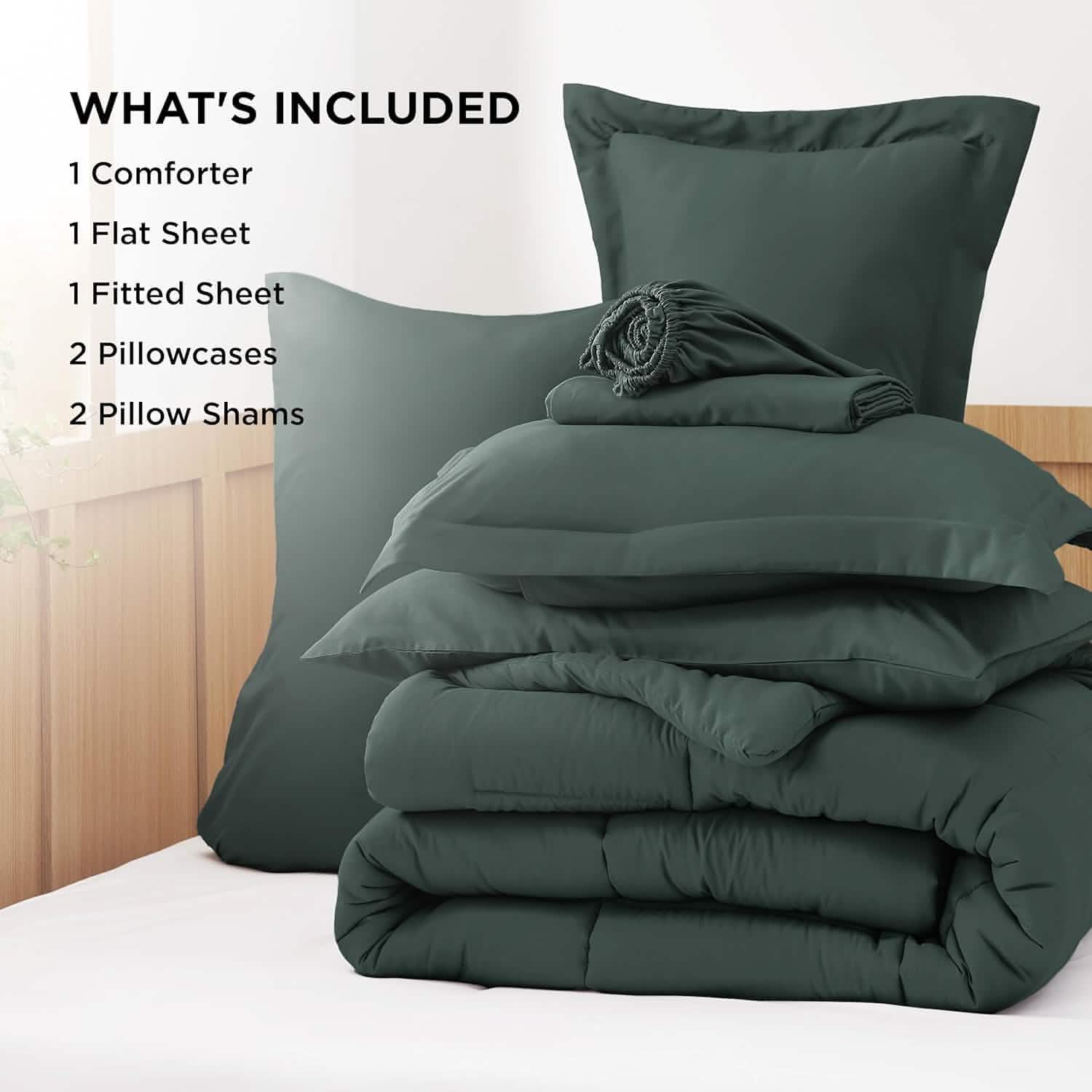GentleSoft® Comforter Set - 7 Pieces Solid
