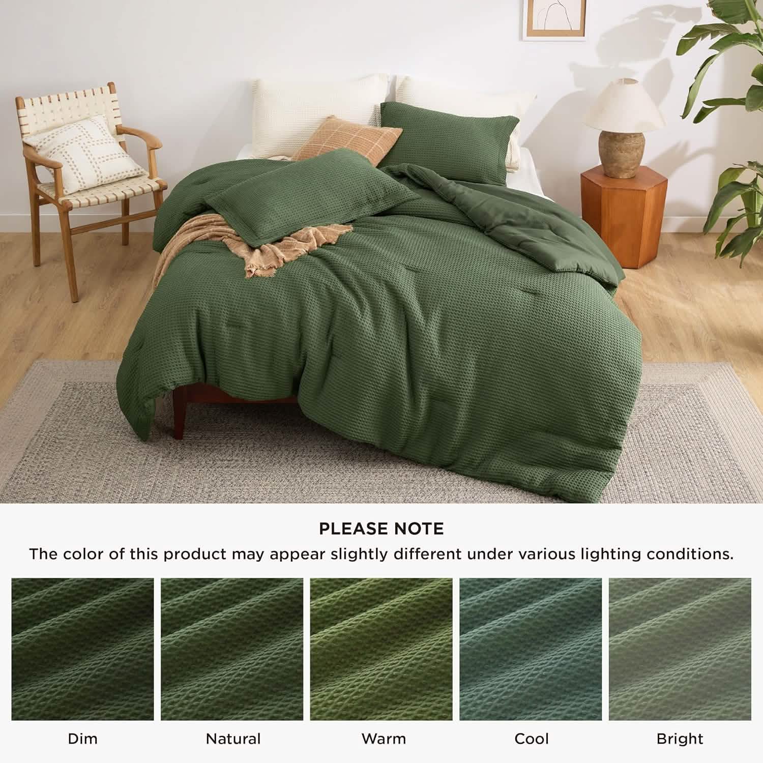 GentleSoft® Classic Waffle Weave Comforter Set