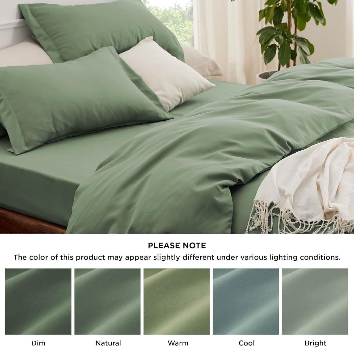 GentleSoft® Brushed Microfiber Duvet Cover Sets With Fitted Sheet
