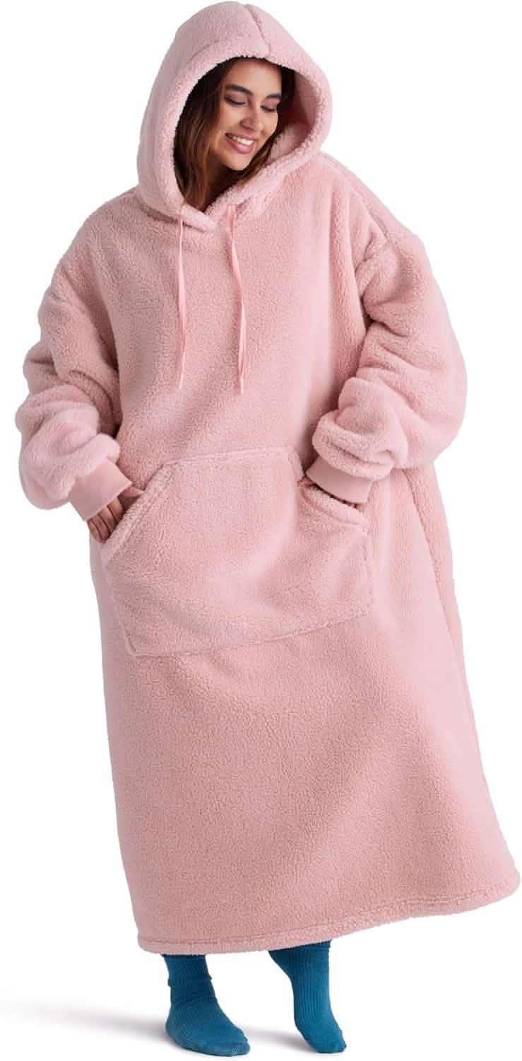 GentleSoft® Ultra Soft Long Shaggy Sherpa Hooded Blanket