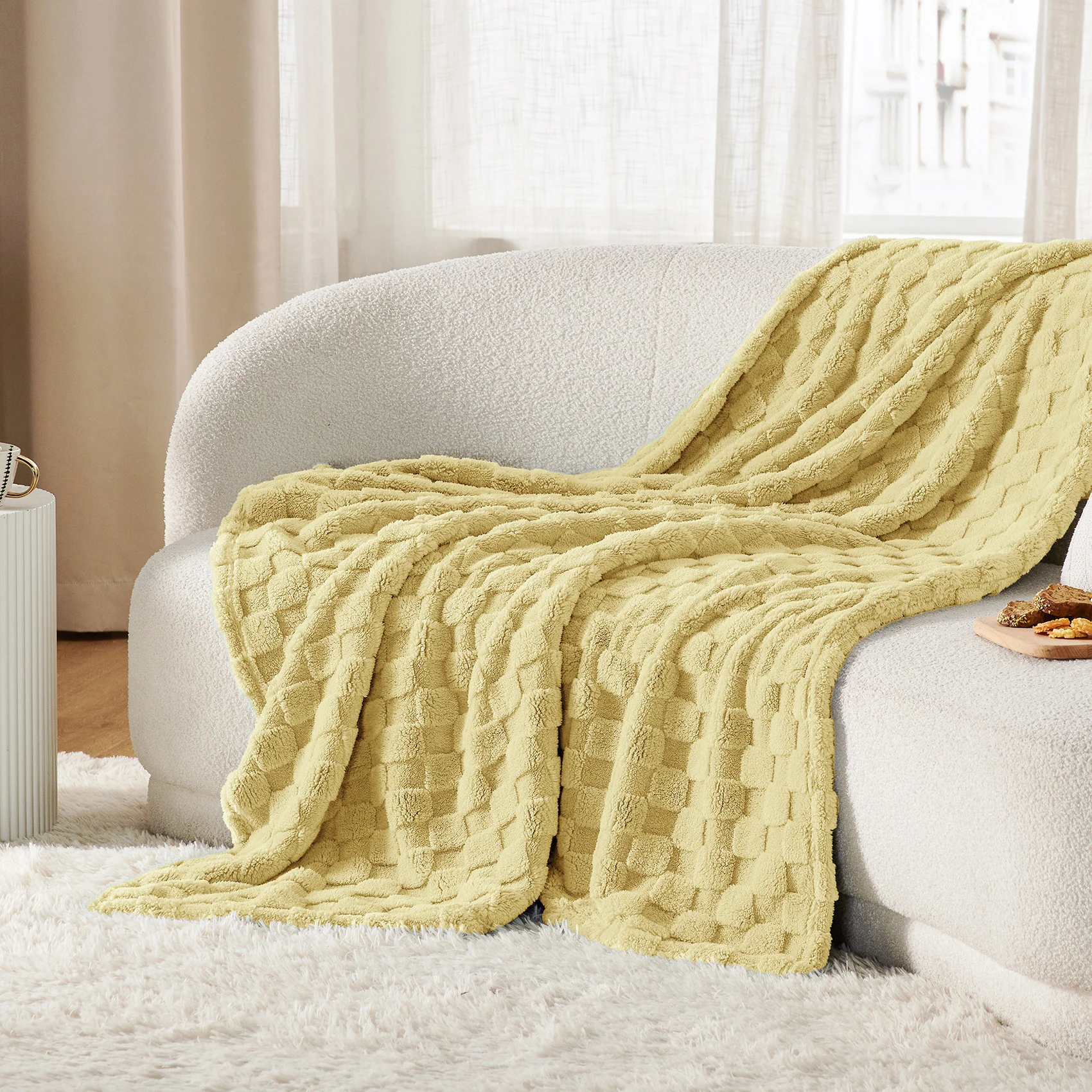 GentleSoft® Jacquard Shaggy Sherpa Blanket