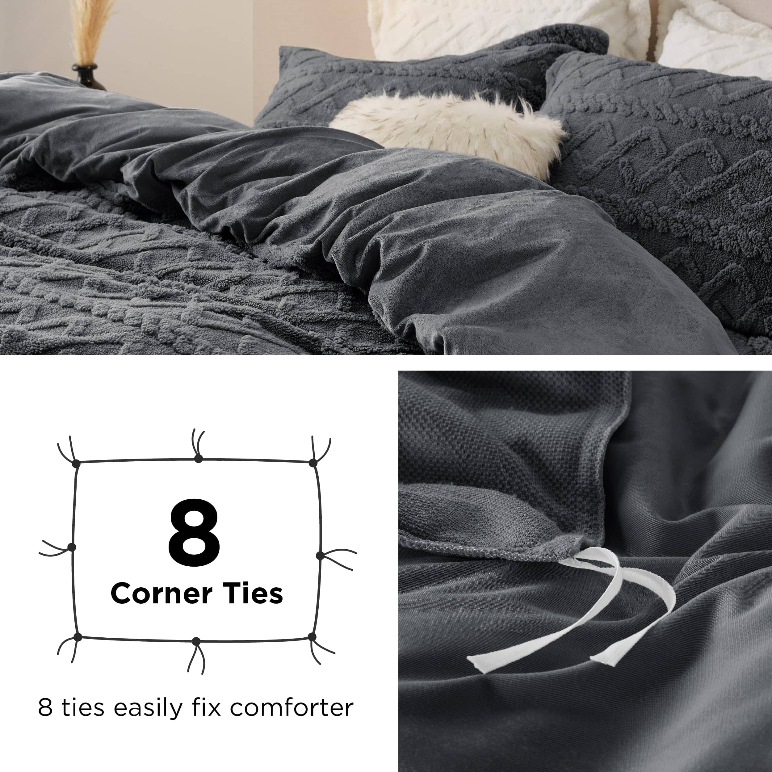 GentleSoft® Fluffy Boho Duvet Cover Set