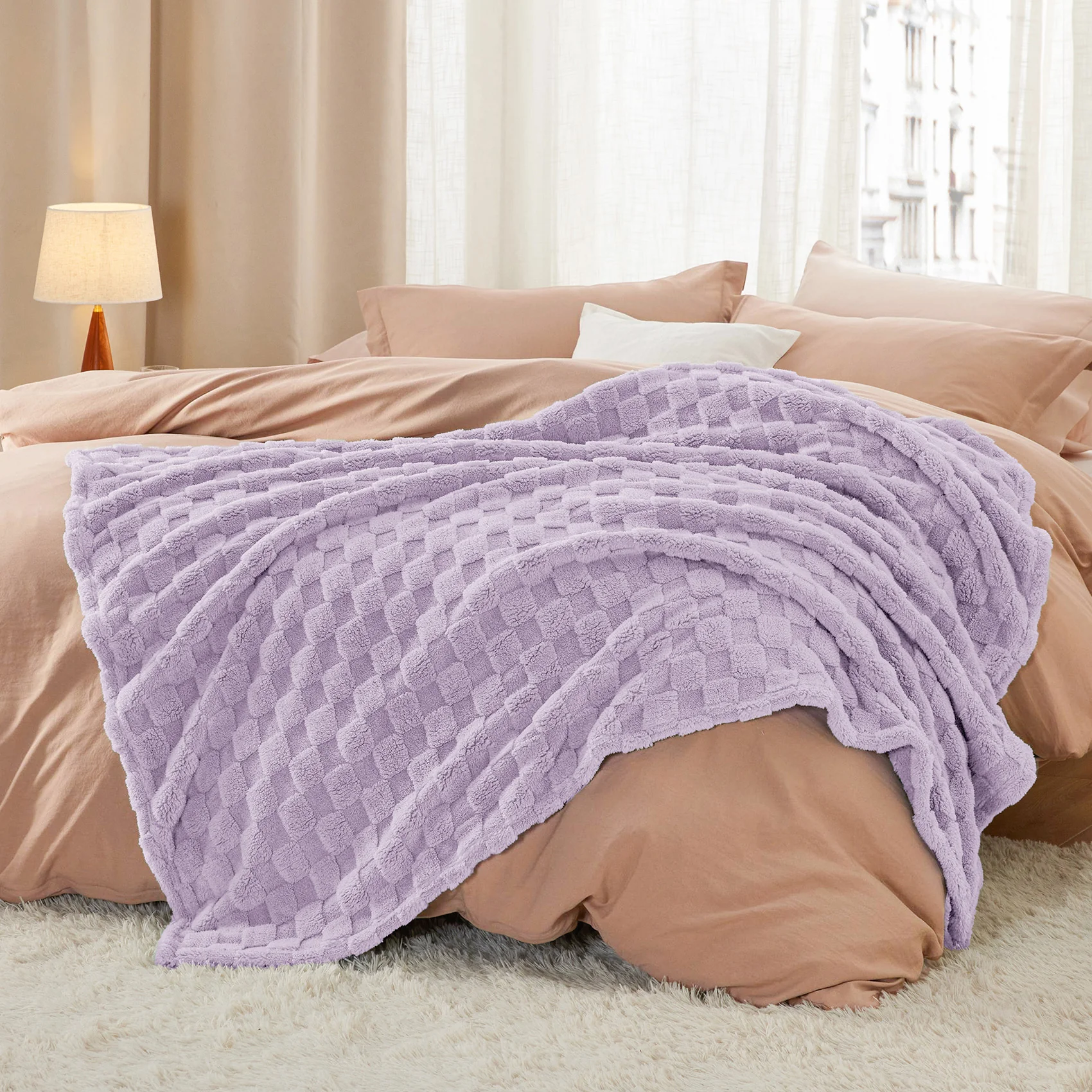 GentleSoft® Jacquard Shaggy Sherpa Blanket