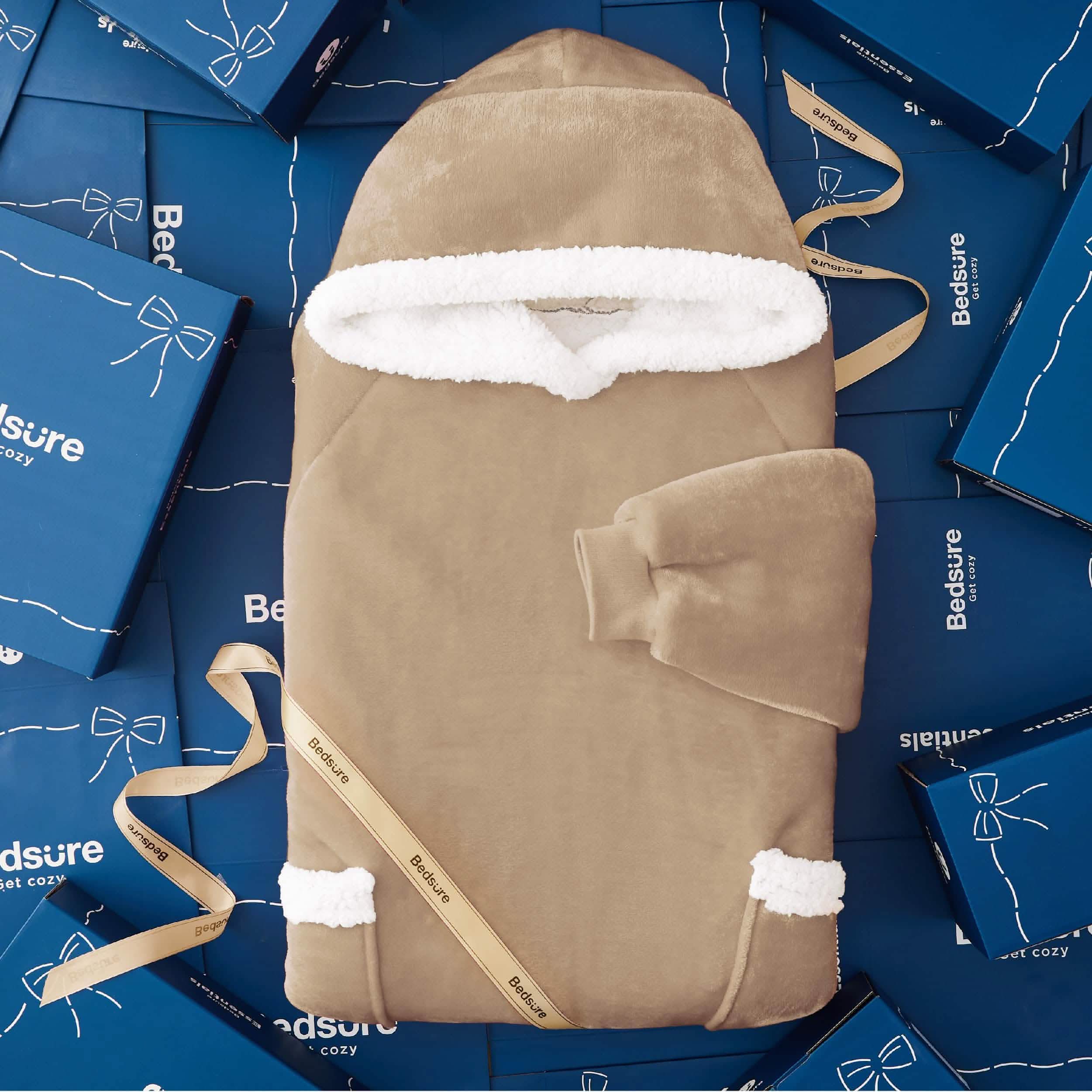 GentleSoft® Sherpa Fleece Wearable Blanket