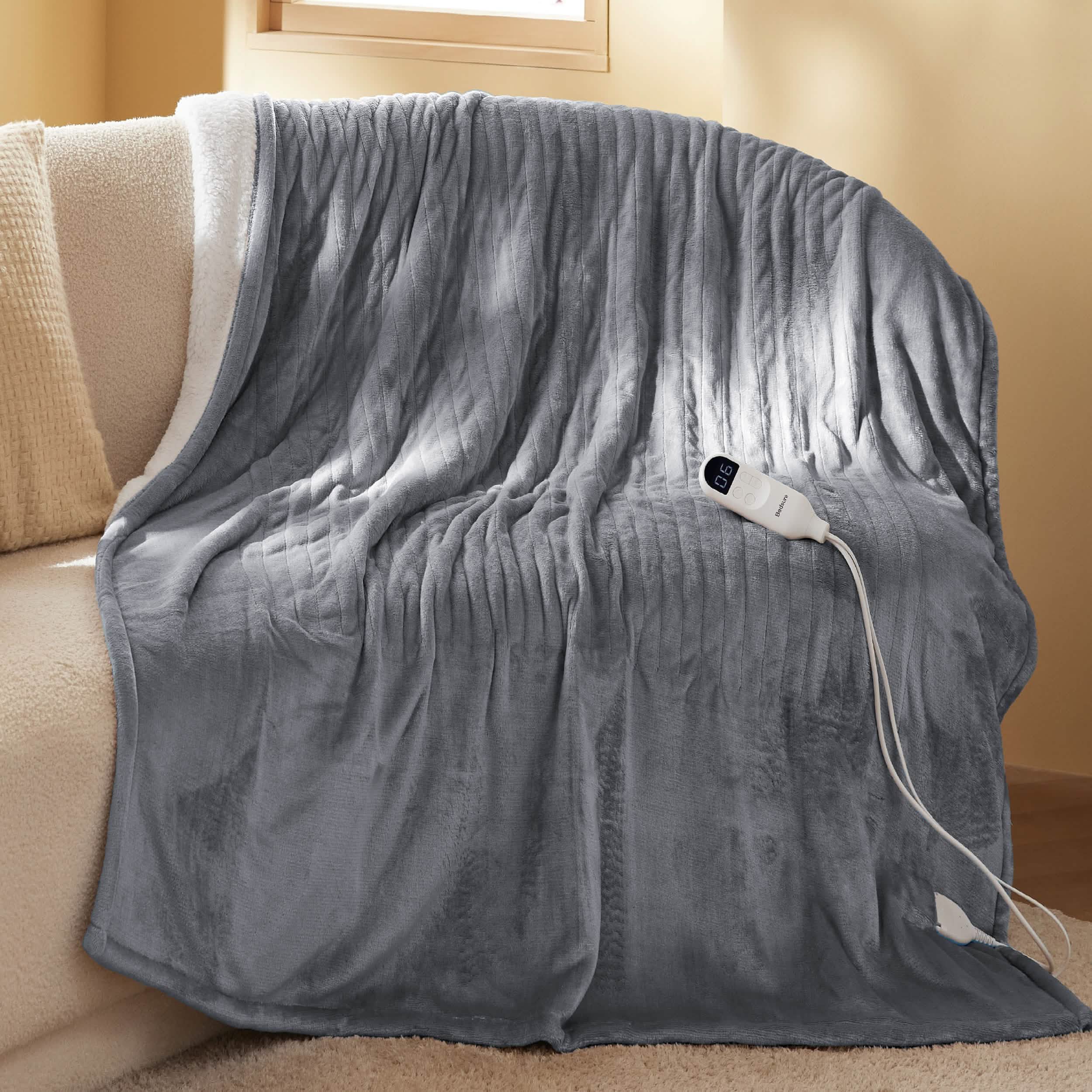 GentleSoft® Solid Flannel Heated Blanket