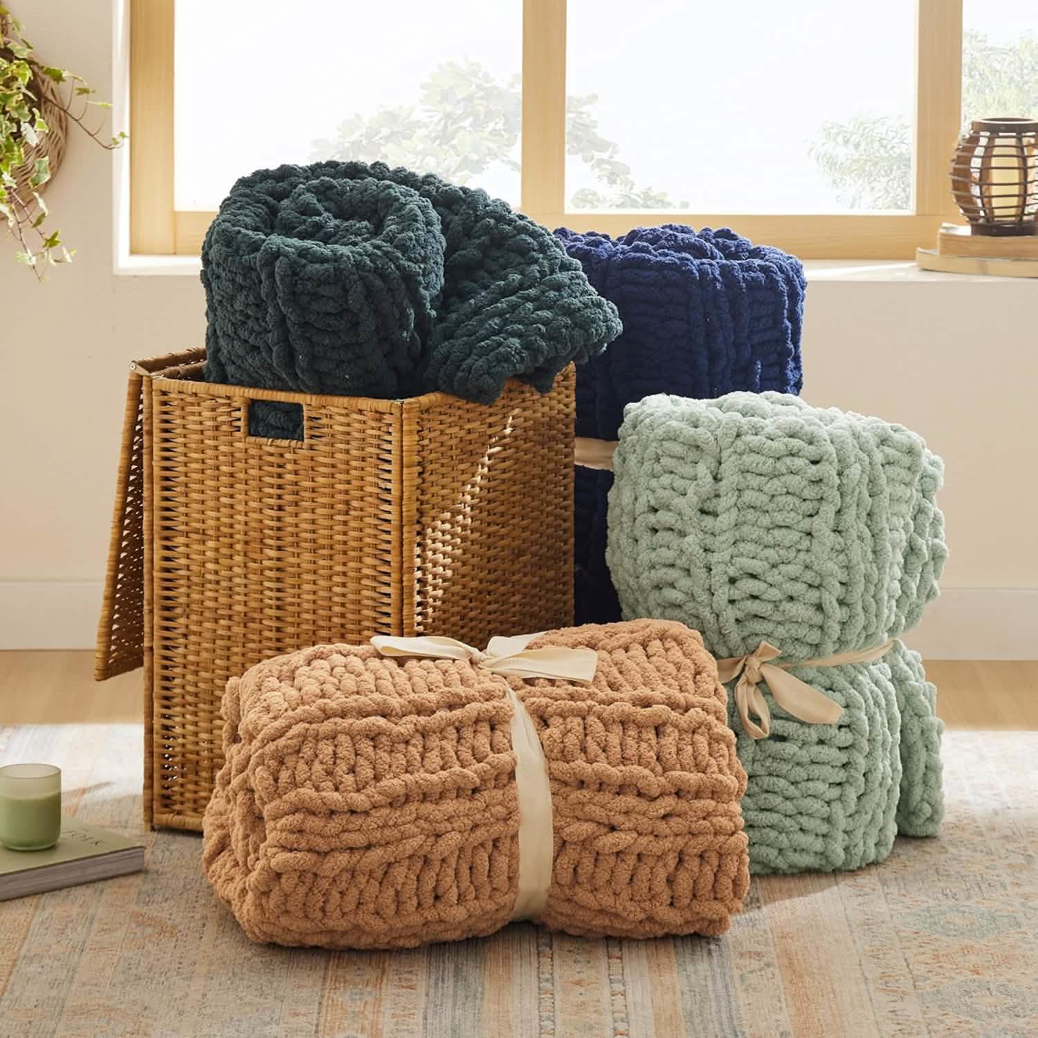 GentleSoft® Chunky Knit Chenille Blanket