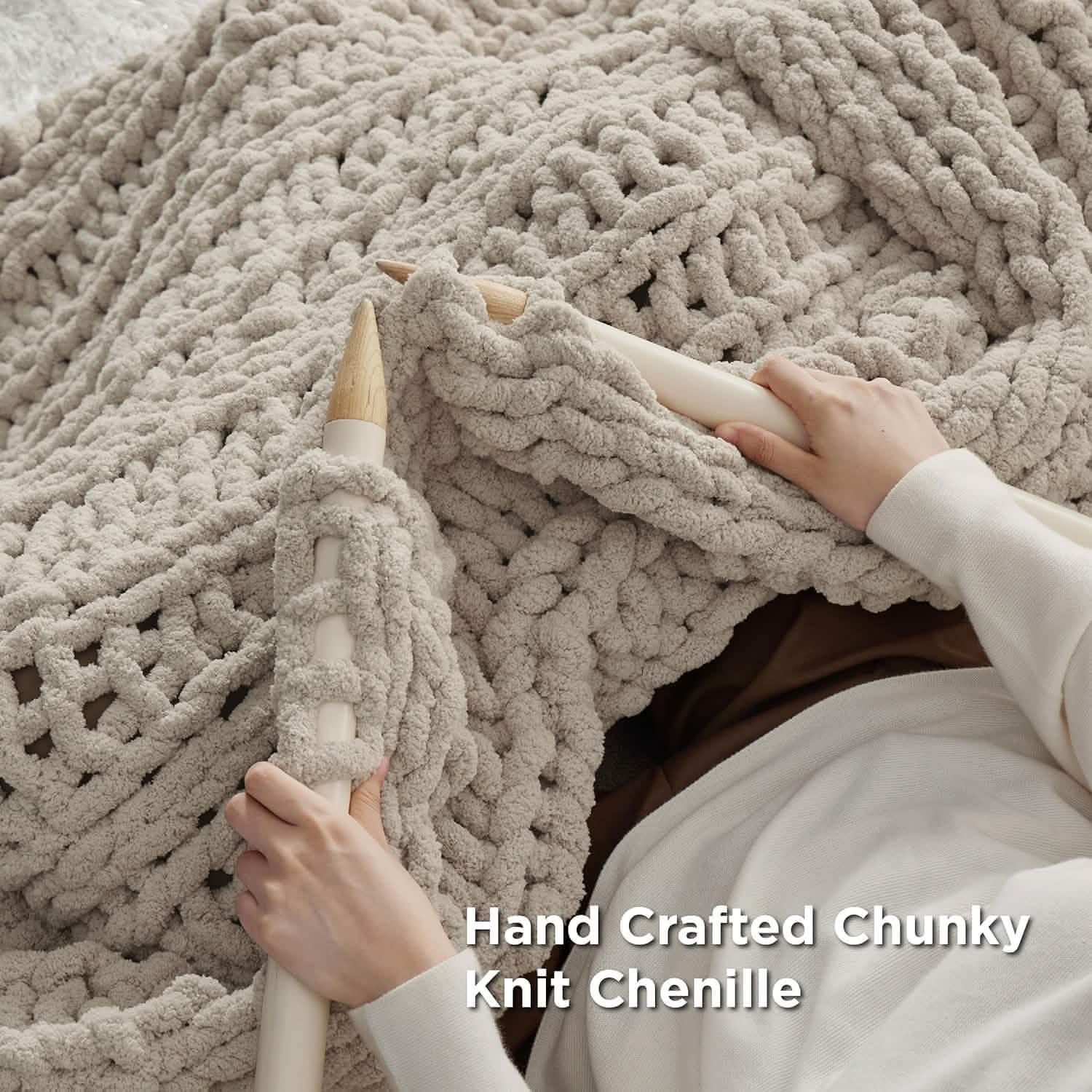 GentleSoft® Chunky Knit Chenille Blanket