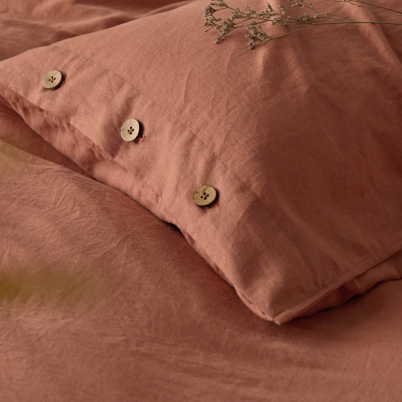 GentleSoft® Cotton Linen Hybrid Duvet Cover Set