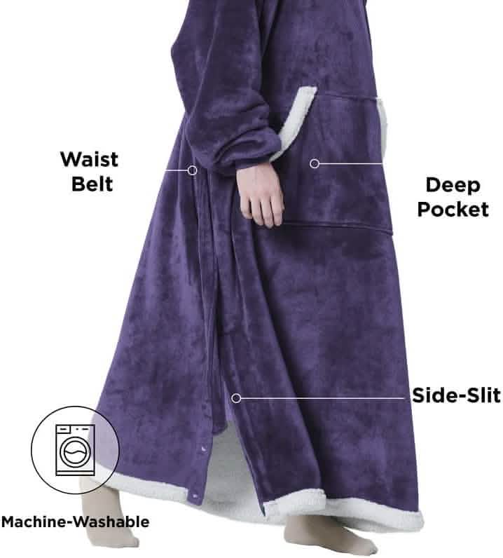 GentleSoft® Sherpa Fleece Wearable Blanket
