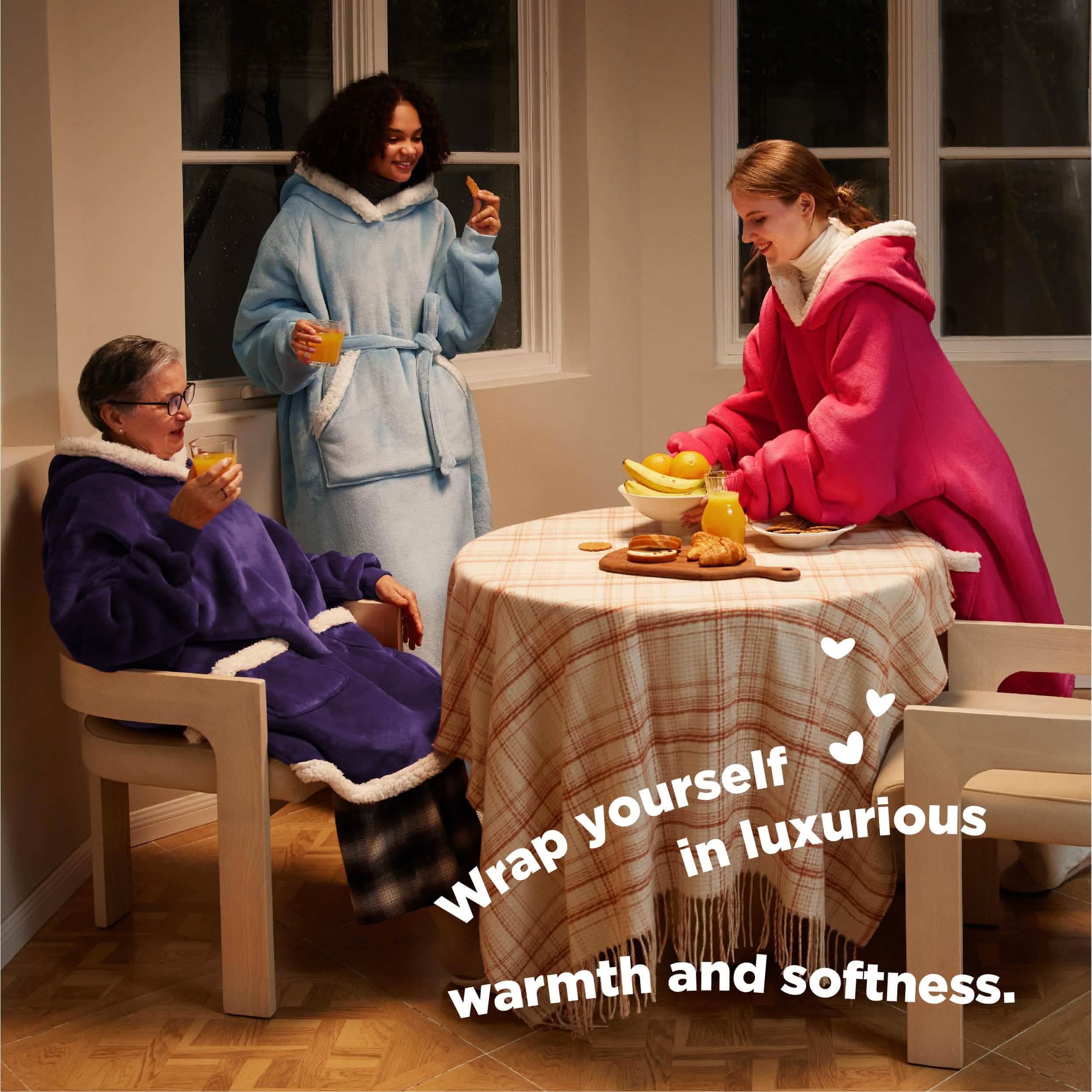 GentleSoft® Sherpa Fleece Wearable Blanket