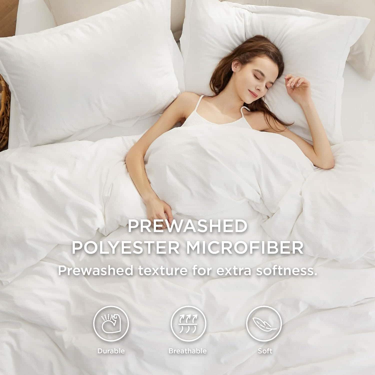 GentleSoft® Prewashed Microfiber Duvet Cover Set