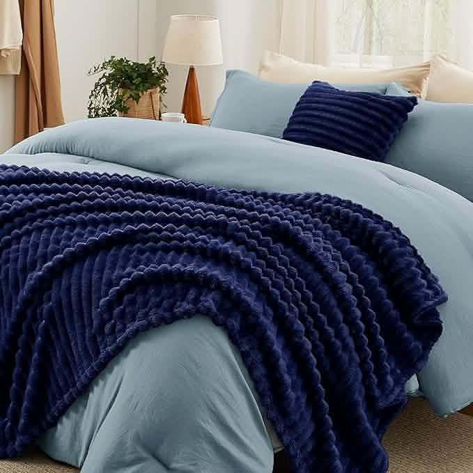 GentleSoft® Checkered Comforter Set Striped