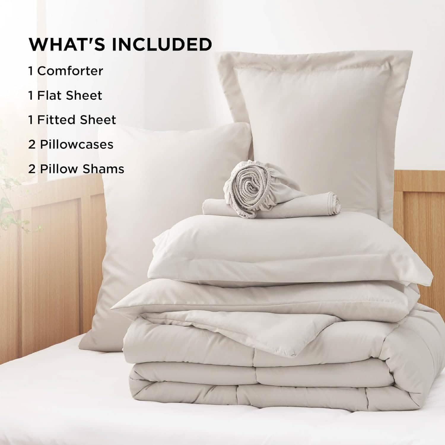 GentleSoft® Comforter Set - 7 Pieces Solid