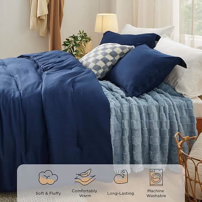 GentleSoft® Checkered Comforter Set
