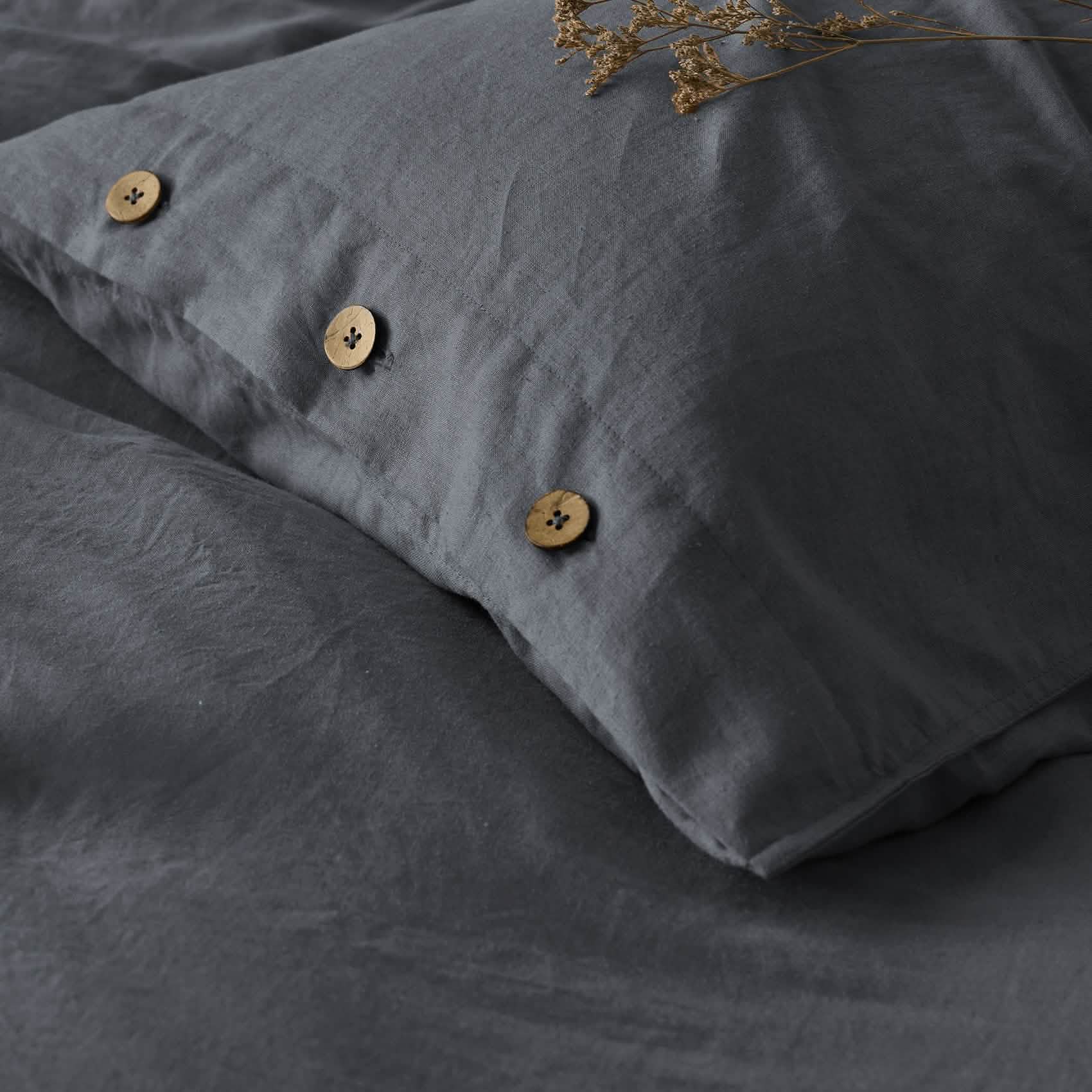 GentleSoft® Cotton Linen Hybrid Duvet Cover Set