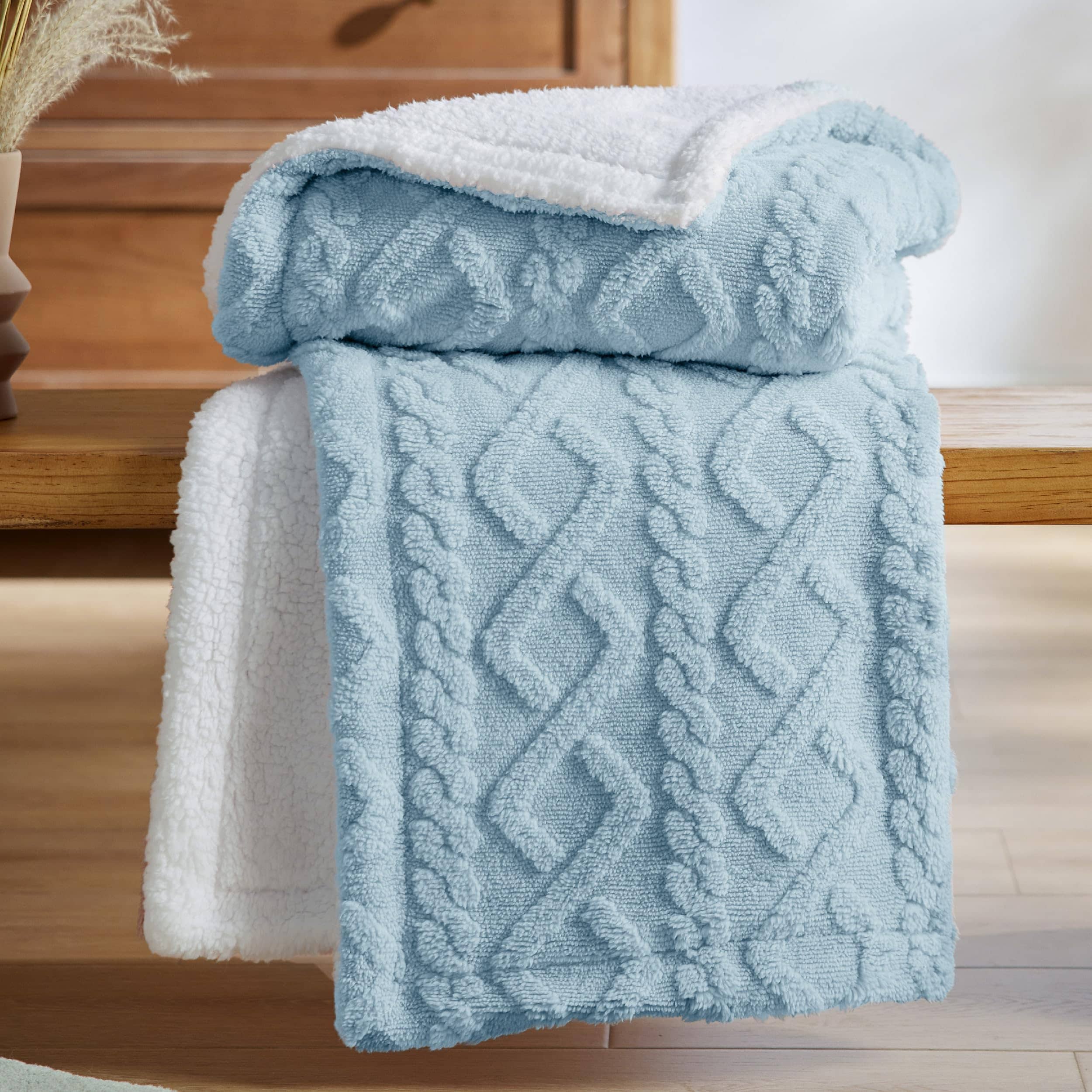 GentleSoft® Sherpa Throw Blanket For Couch