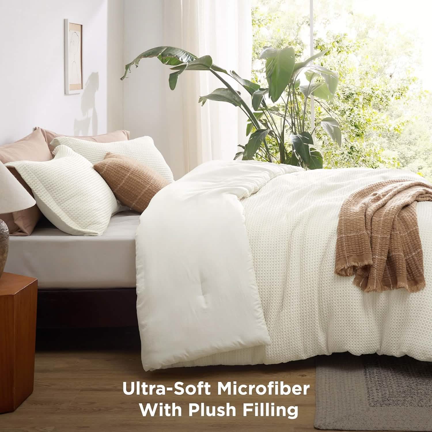 GentleSoft® Classic Waffle Weave Comforter Set