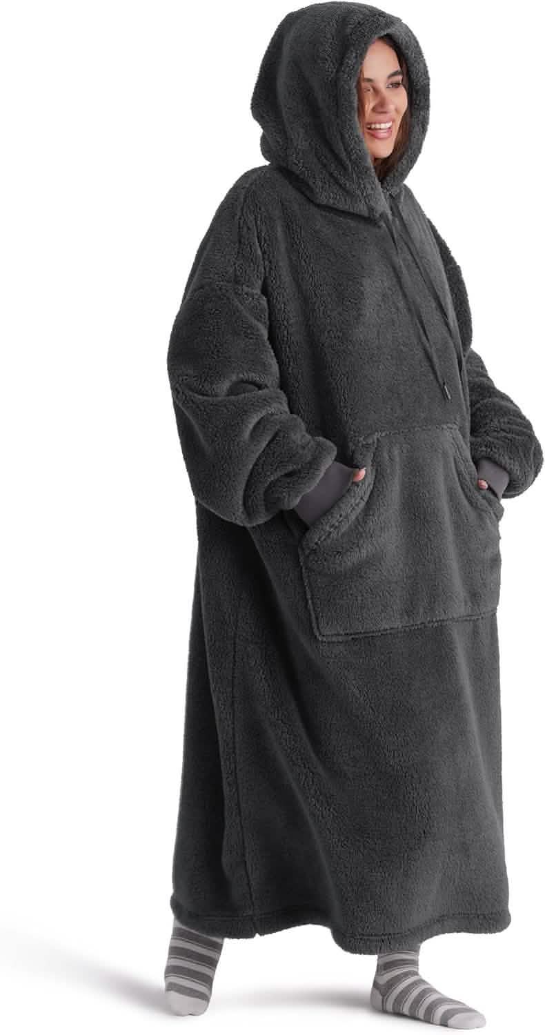 GentleSoft® Ultra Soft Long Shaggy Sherpa Hooded Blanket