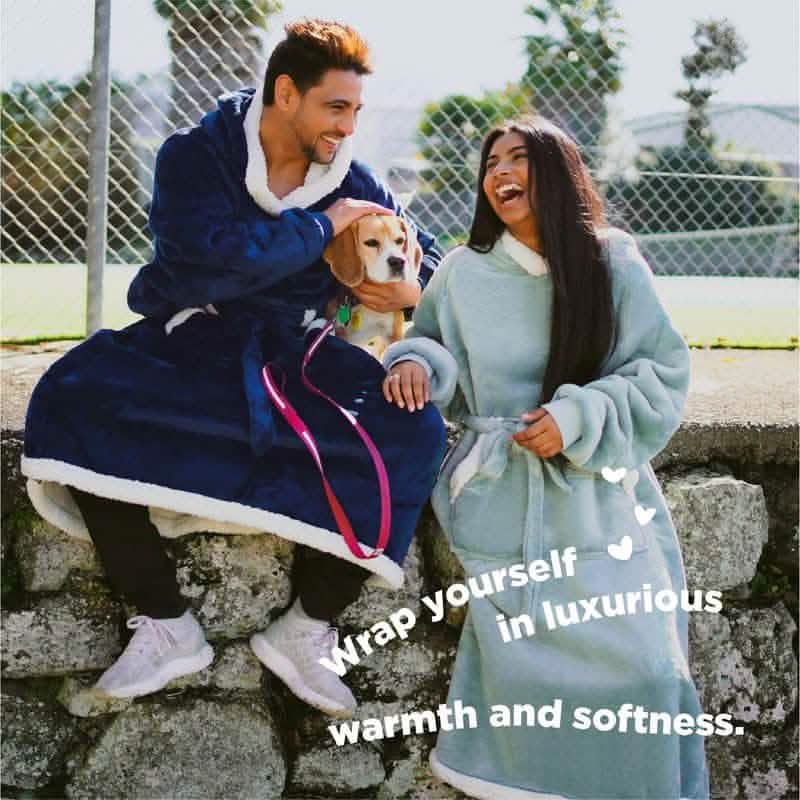 GentleSoft® Sherpa Fleece Wearable Blanket