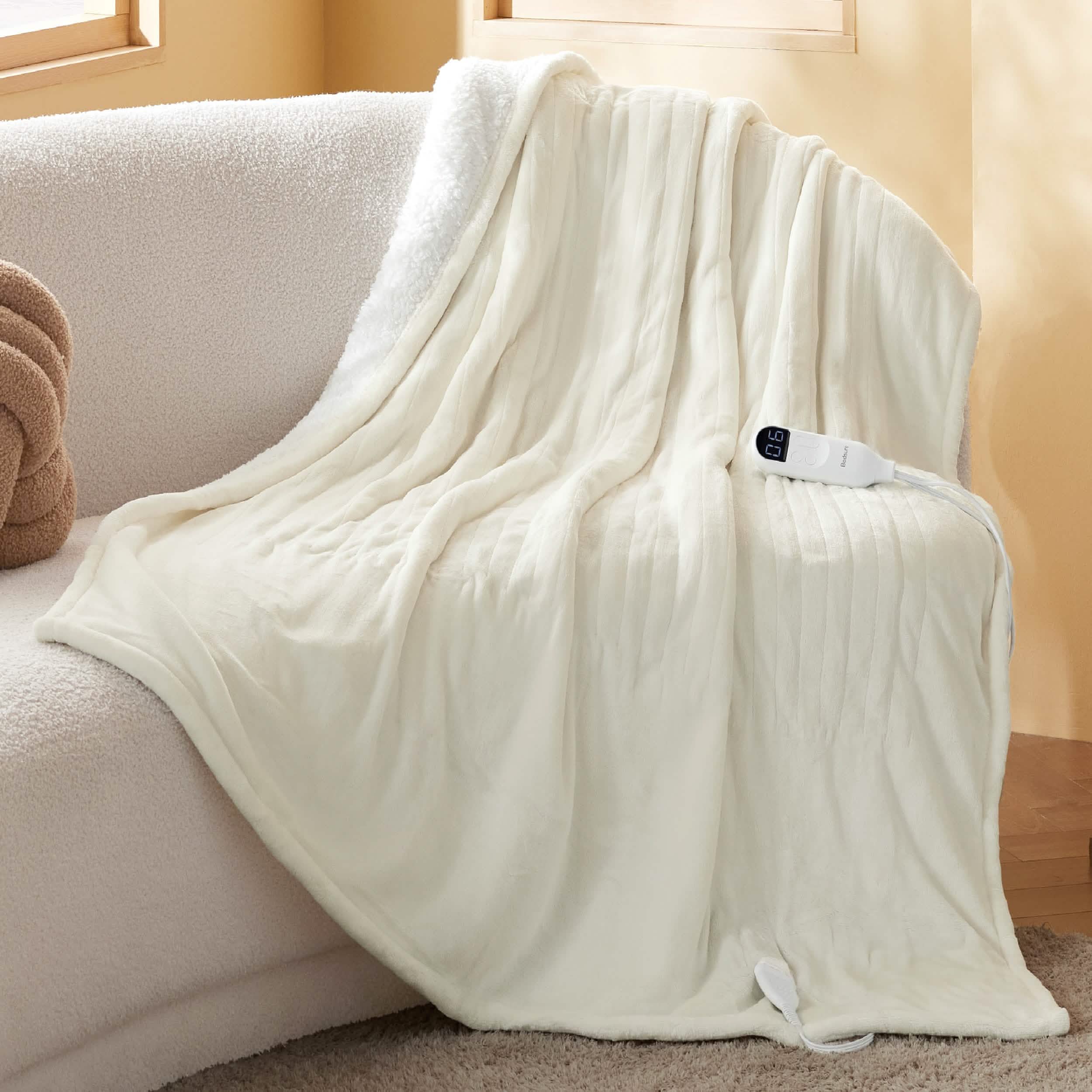 GentleSoft® Solid Flannel Heated Blanket