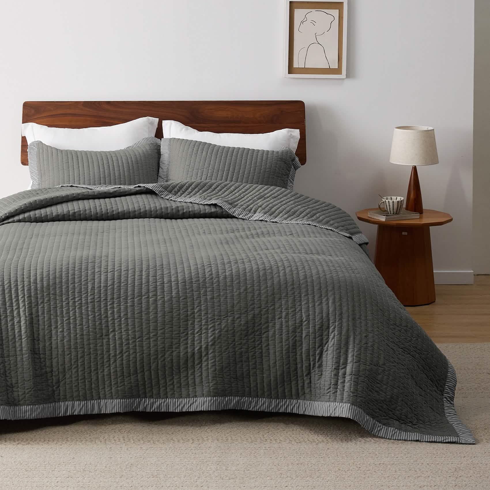 GentleSoft® Corduroy Pattern Quilt Set