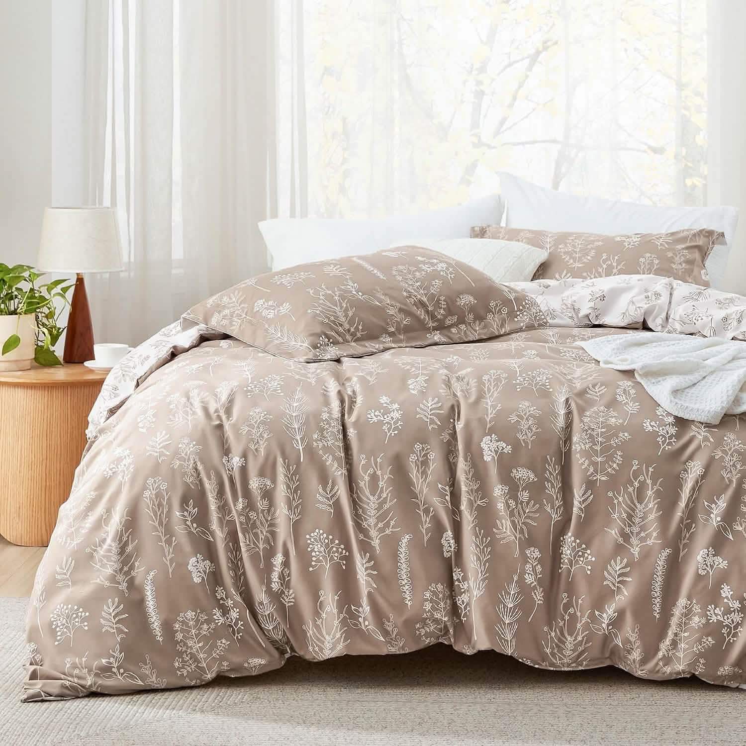 GentleSoft® Reversible Floral Print Comforter Set-2