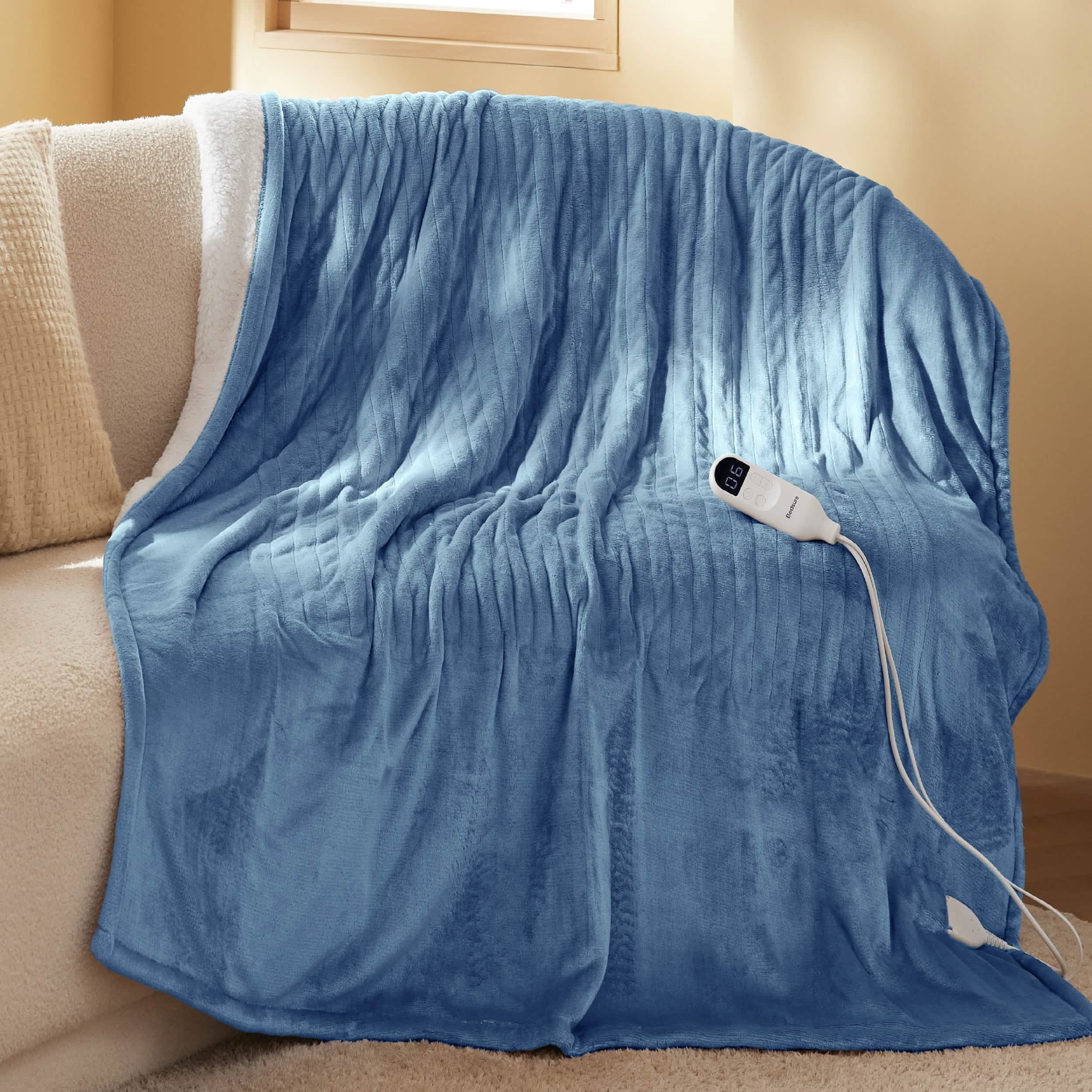 GentleSoft® Solid Flannel Heated Blanket
