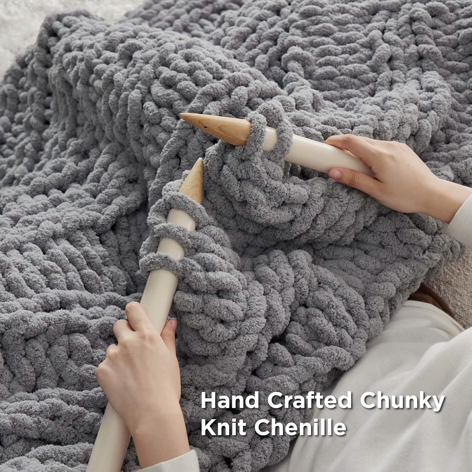 GentleSoft® Chunky Knit Chenille Blanket