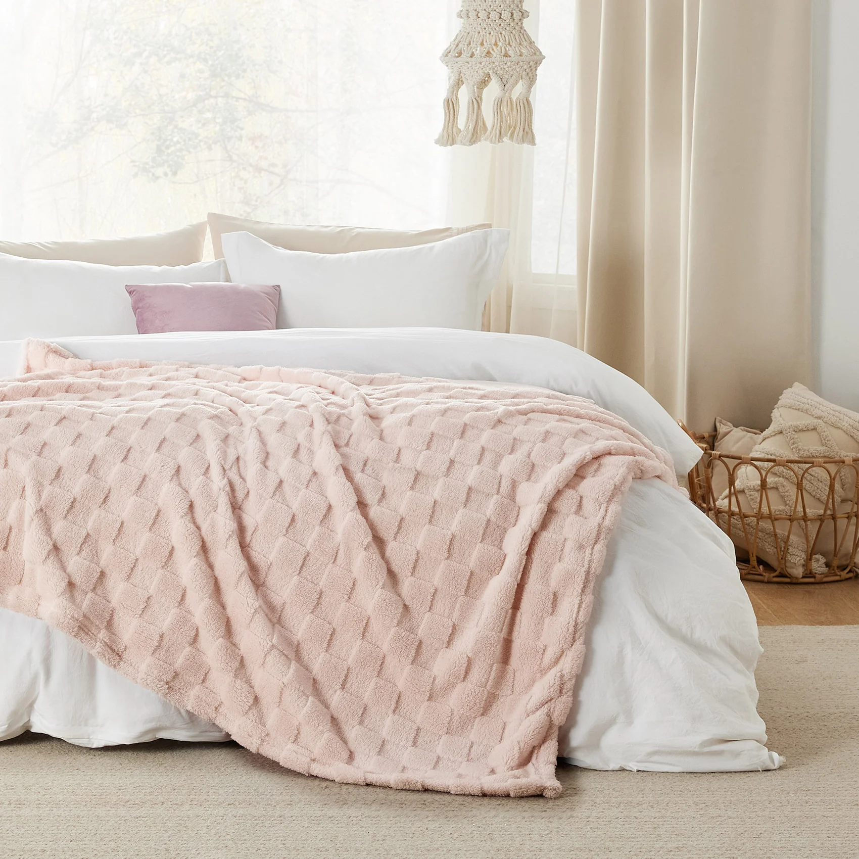 GentleSoft® Jacquard Shaggy Sherpa Blanket