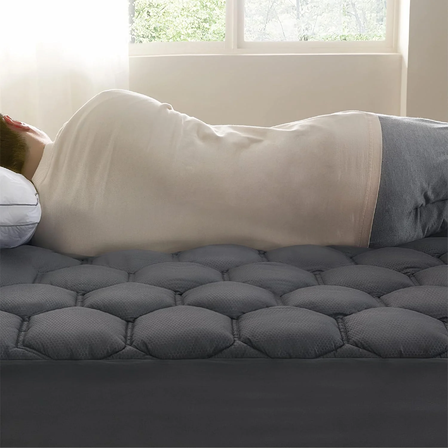 GentleSoft® Three-Zone Quilted Mattress Pad