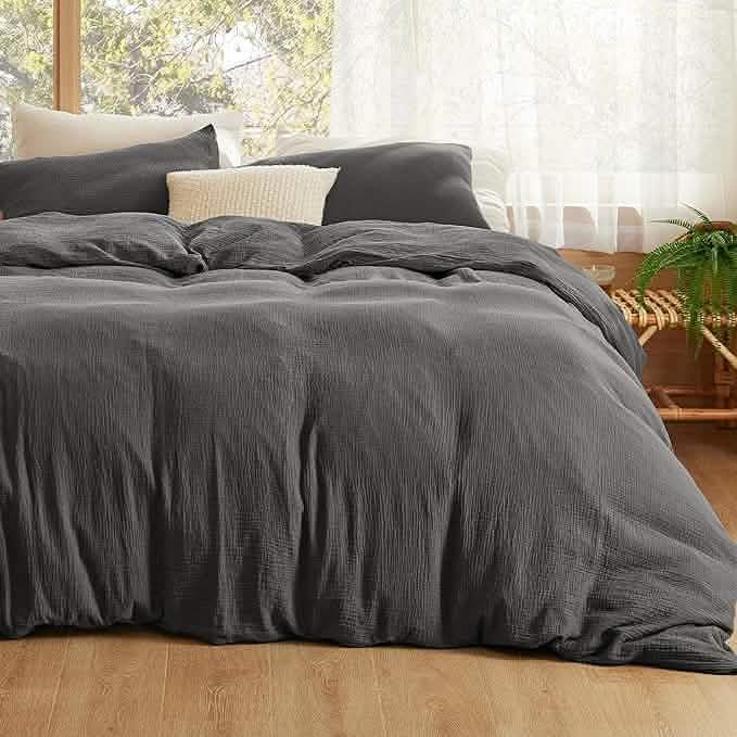 GentleSoft® 100% Muslin Duvet Cover Set