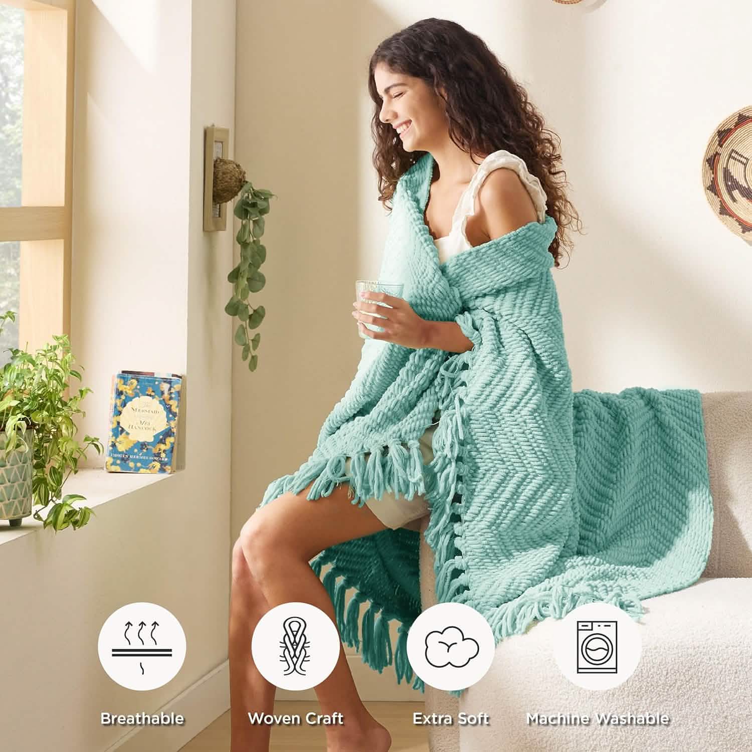 GentleSoft® GentleSoft Versatile Knit Woven Chenille Blanket