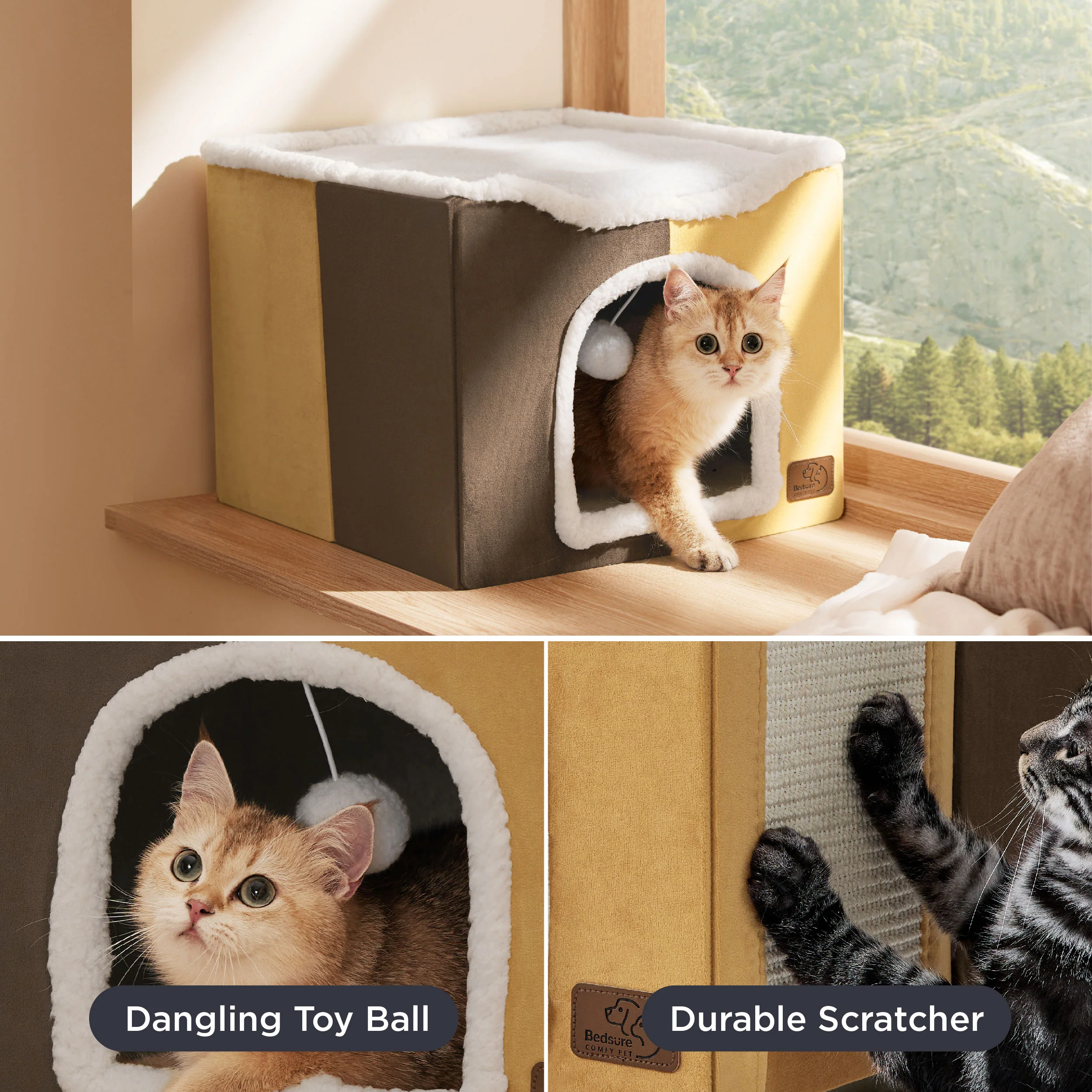 Cat Beds for Indoor Pet Cat House