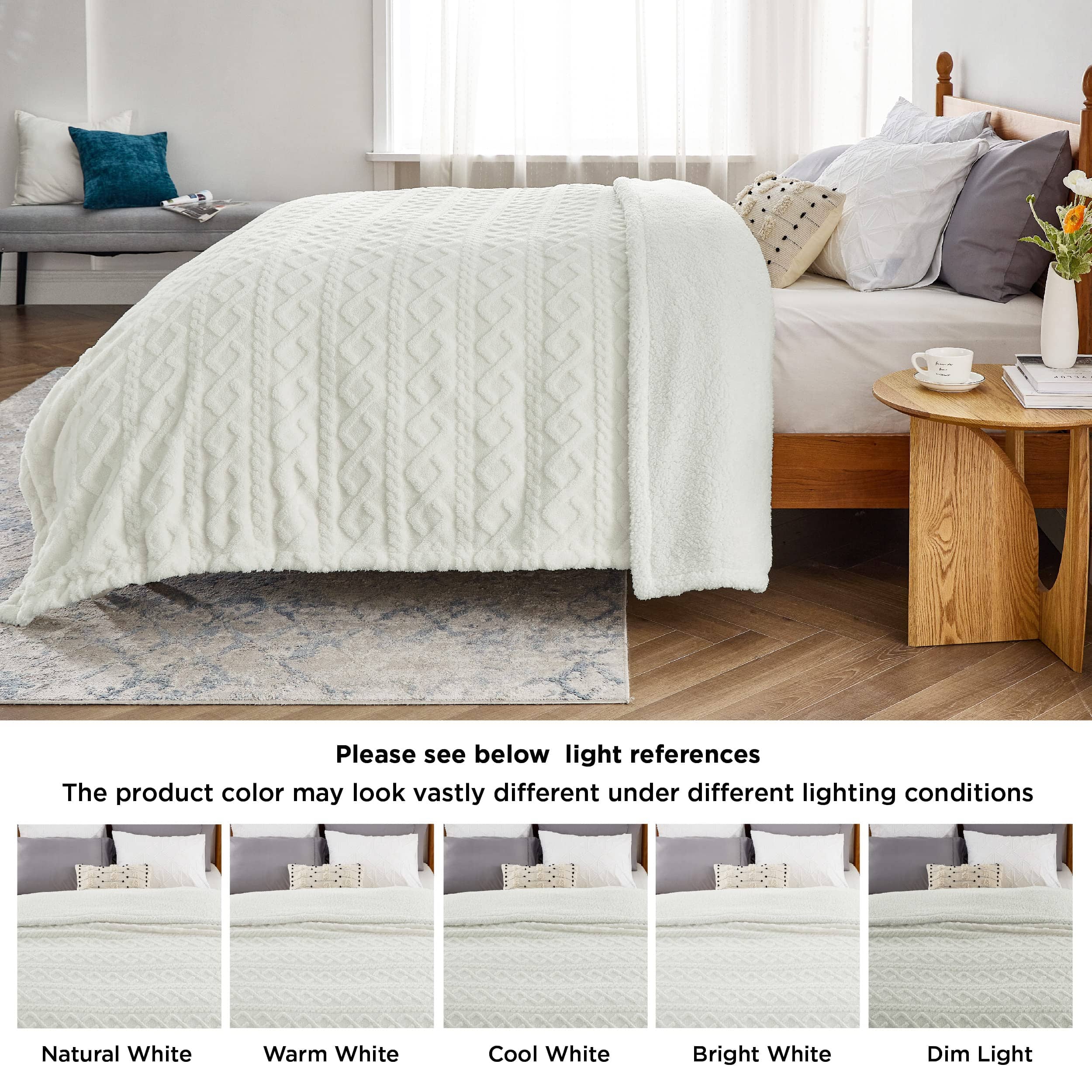 GentleSoft® Sherpa Throw Blanket For Couch