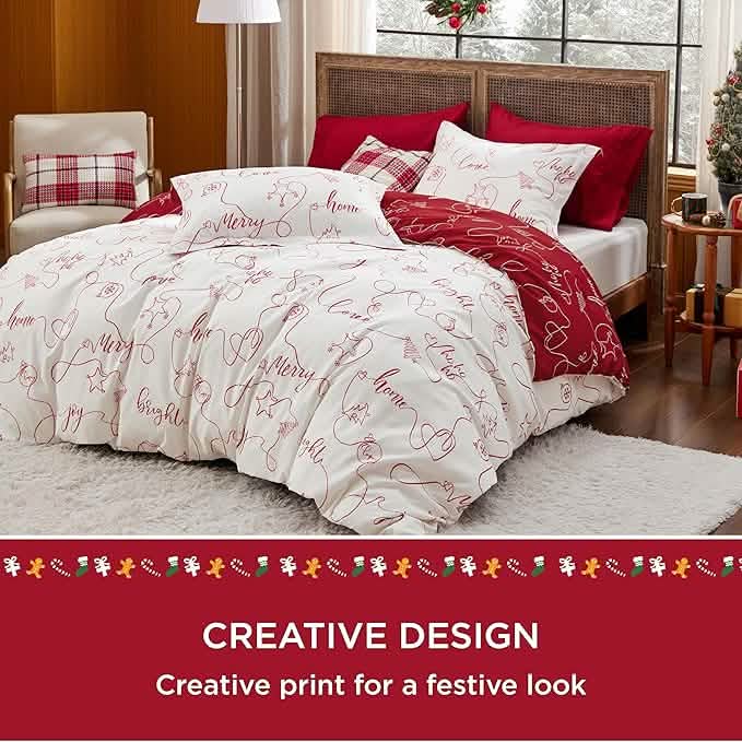 GentleSoft® Exquisite Christmas Duvet Cover Set