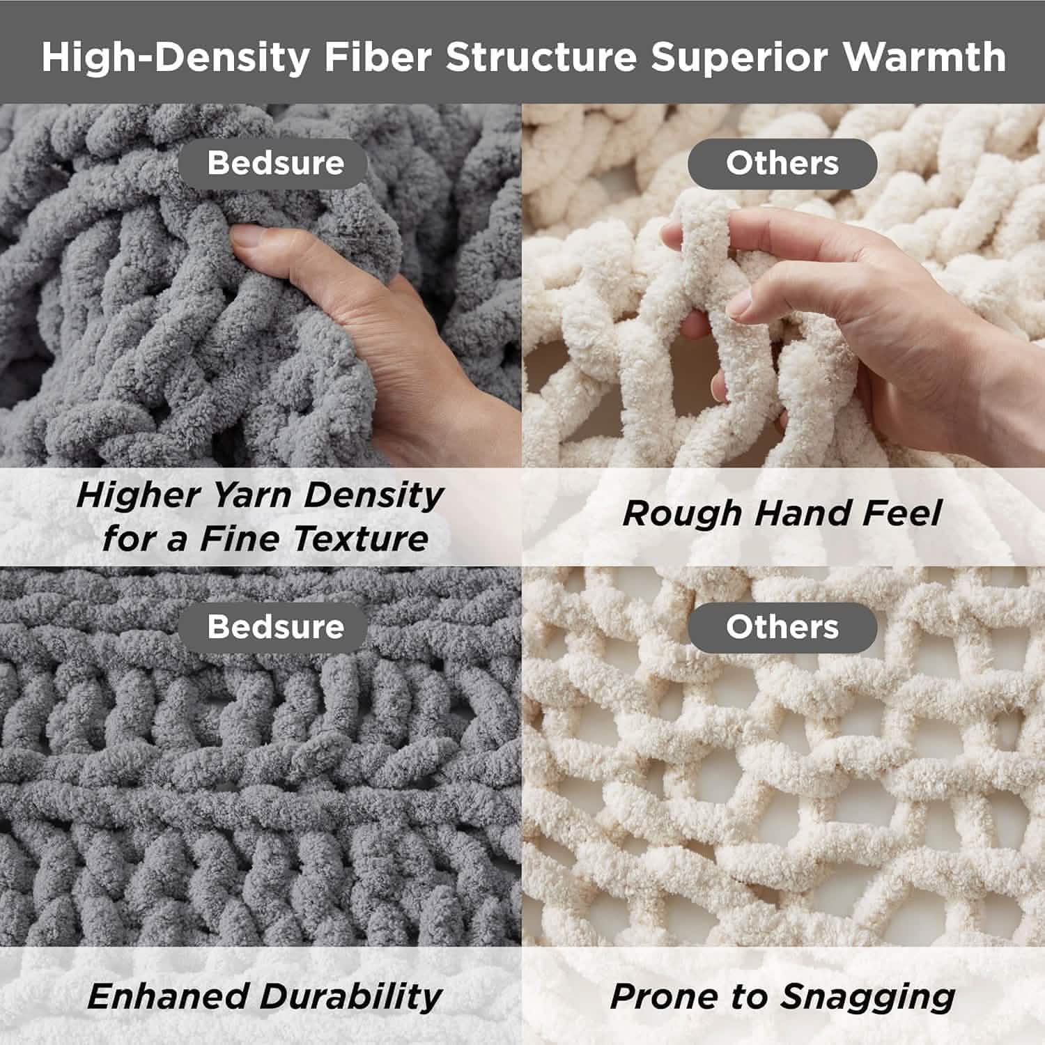 GentleSoft® Chunky Knit Chenille Blanket