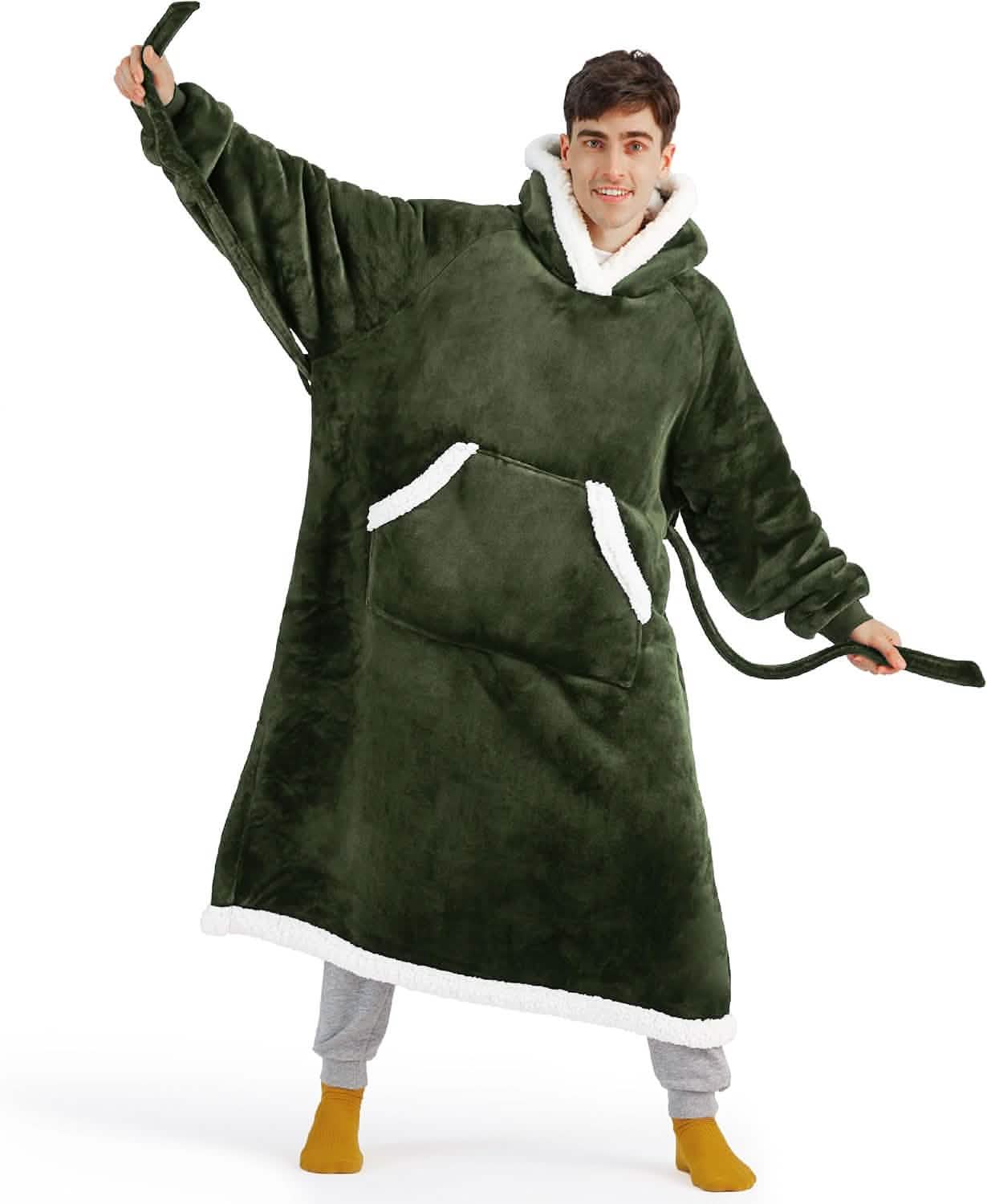 GentleSoft® Sherpa Fleece Wearable Blanket