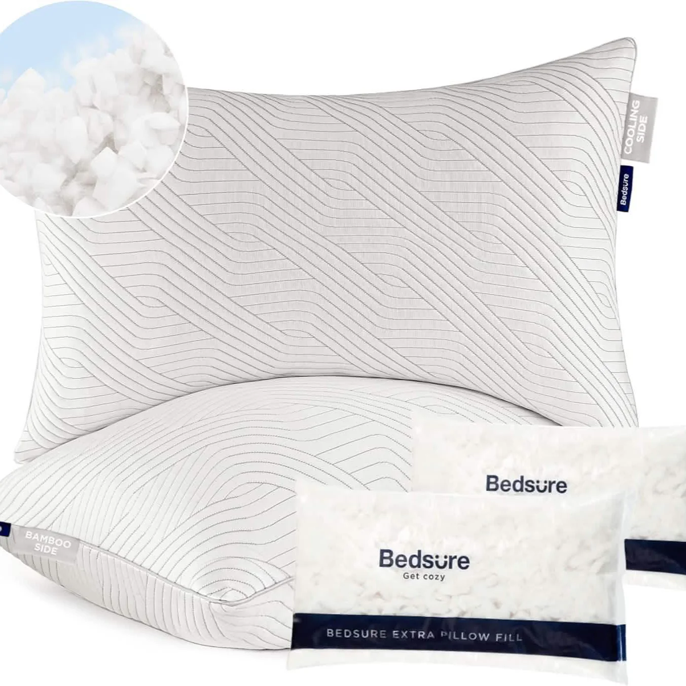 GentleSoft® Adjustable Shredded Memory Foam Pillow