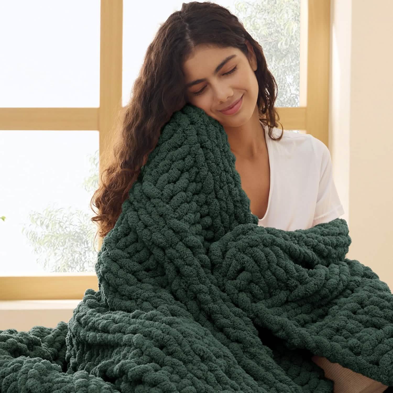 GentleSoft® Chunky Knit Chenille Blanket