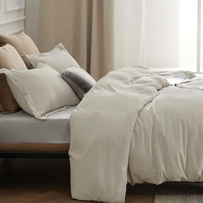 GentleSoft® Brushed Microfiber Duvet Cover Sets With Fitted Sheet