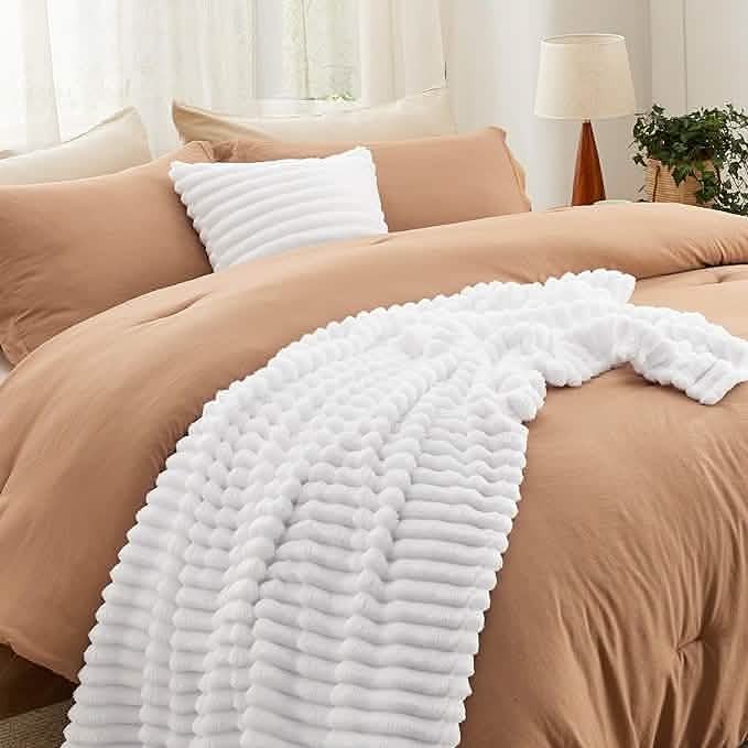 GentleSoft® Checkered Comforter Set Striped