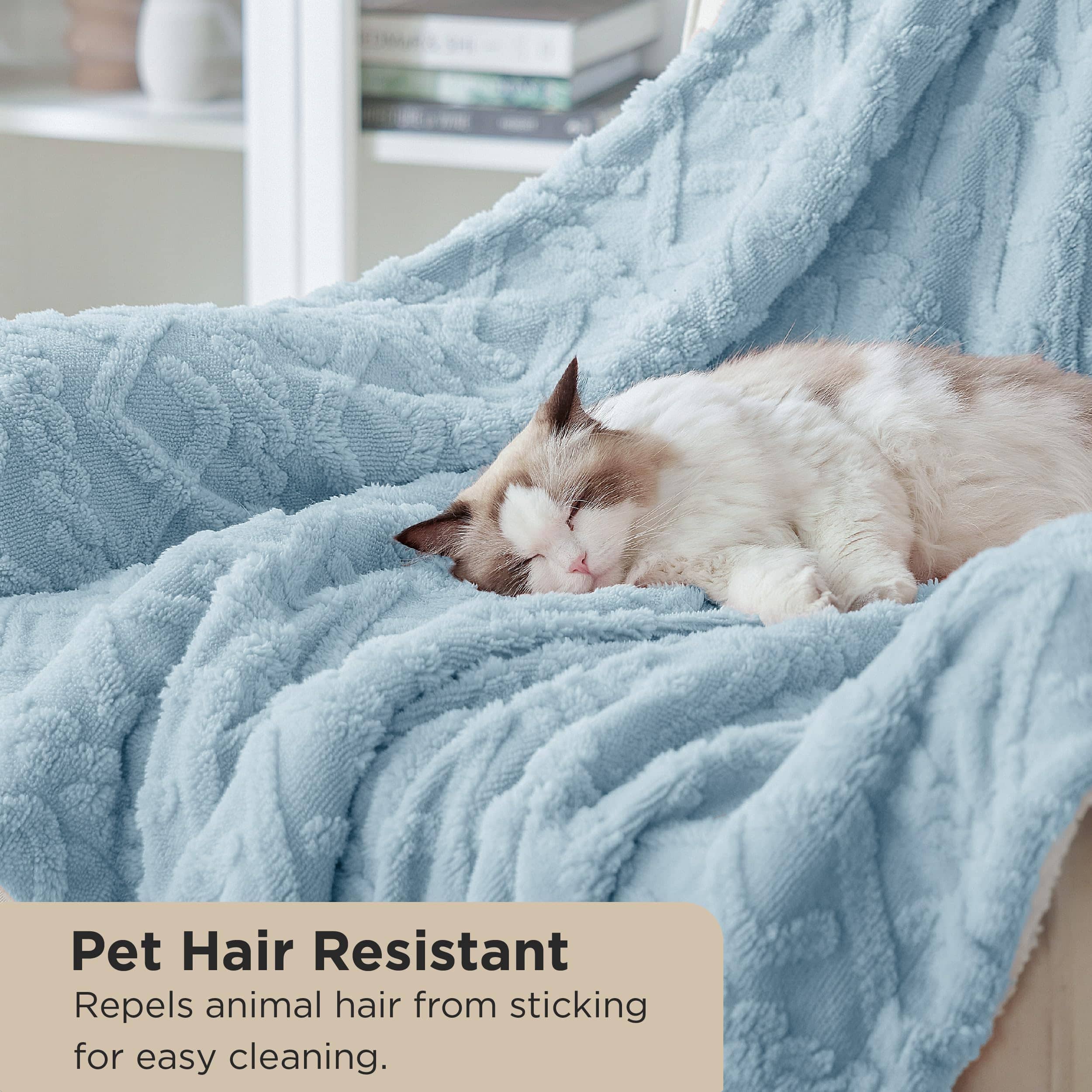 GentleSoft® Sherpa Throw Blanket For Couch