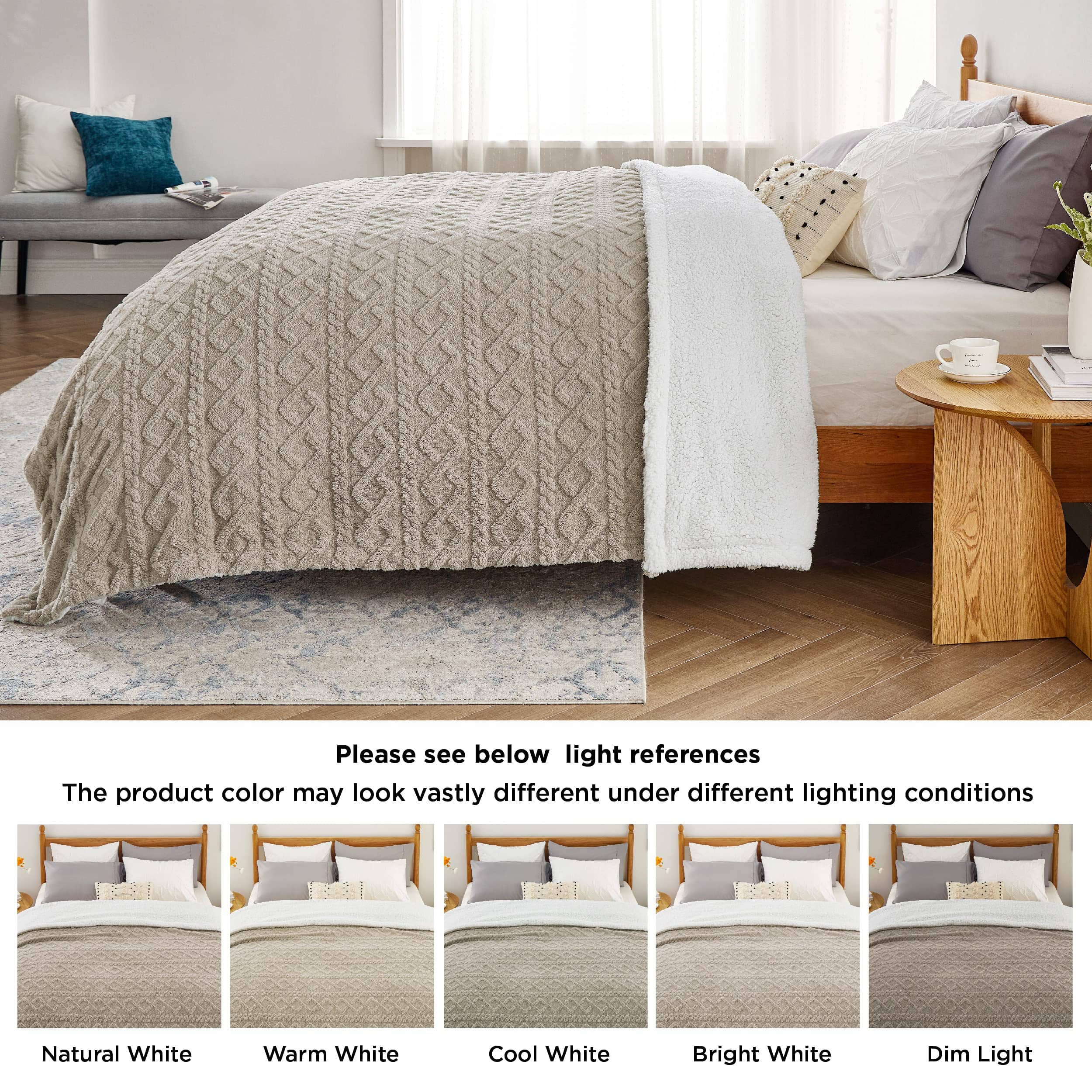 GentleSoft® Sherpa Throw Blanket For Couch