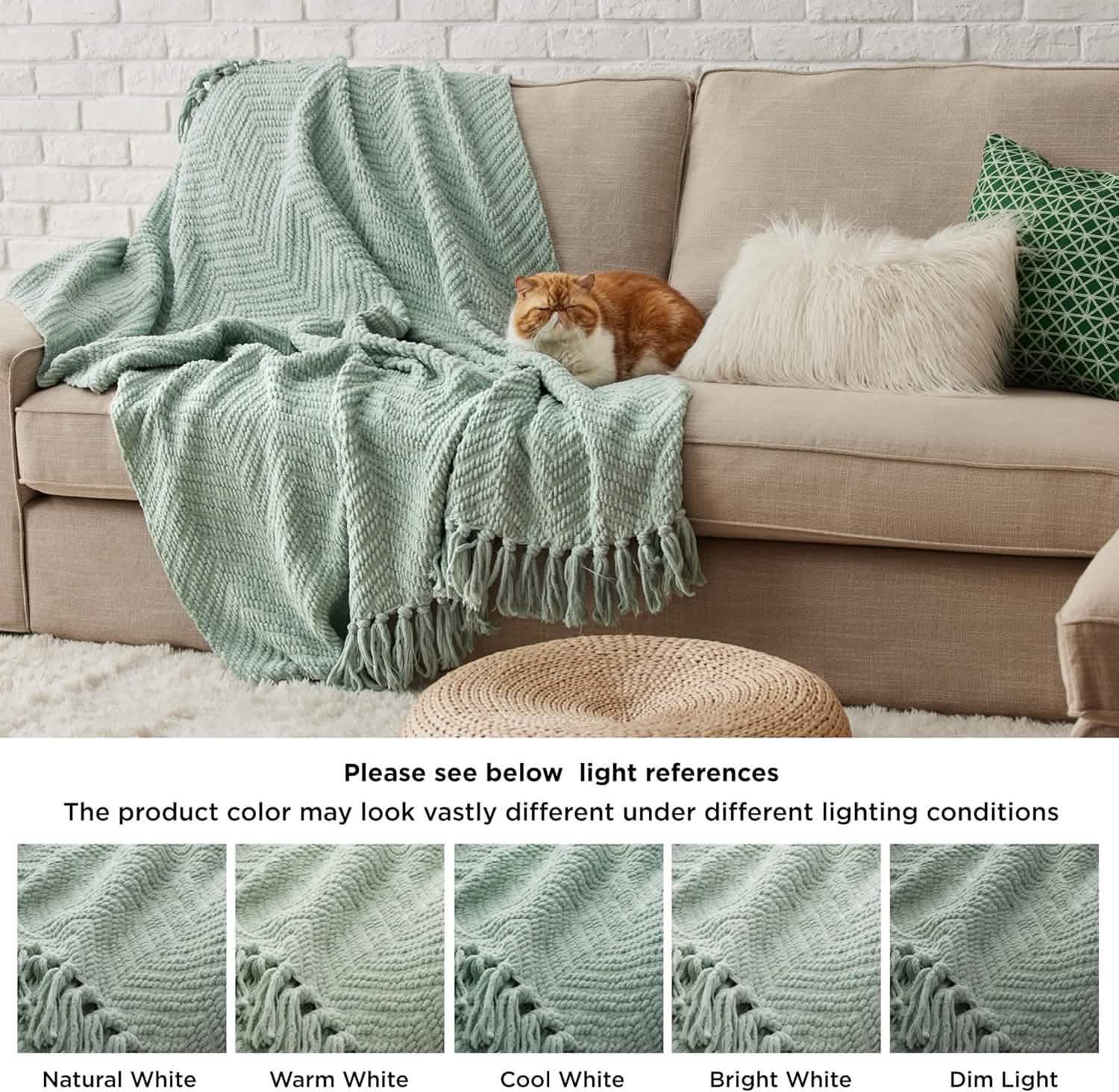 GentleSoft® GentleSoft Versatile Knit Woven Chenille Blanket