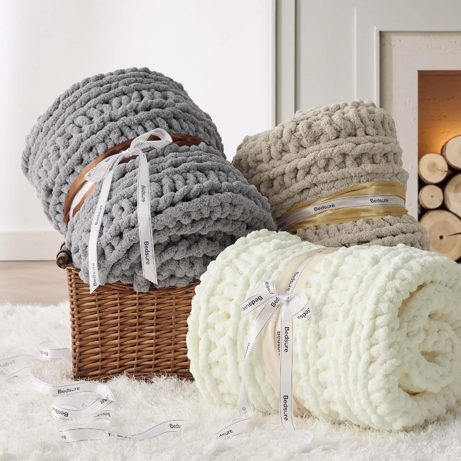 GentleSoft® Chunky Knit Chenille Blanket