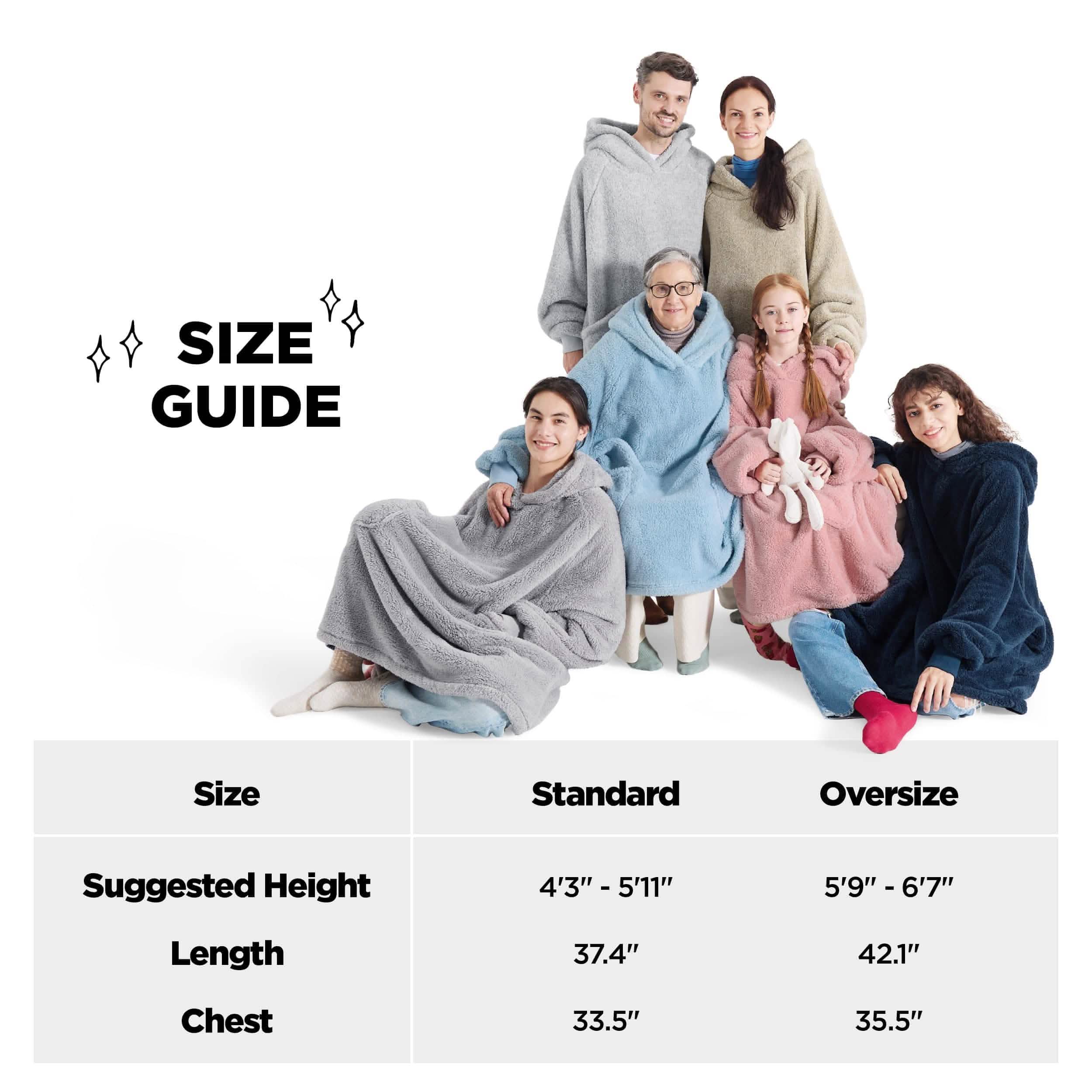 GentleSoft® Shaggy Sherpa Blanket Hoodie