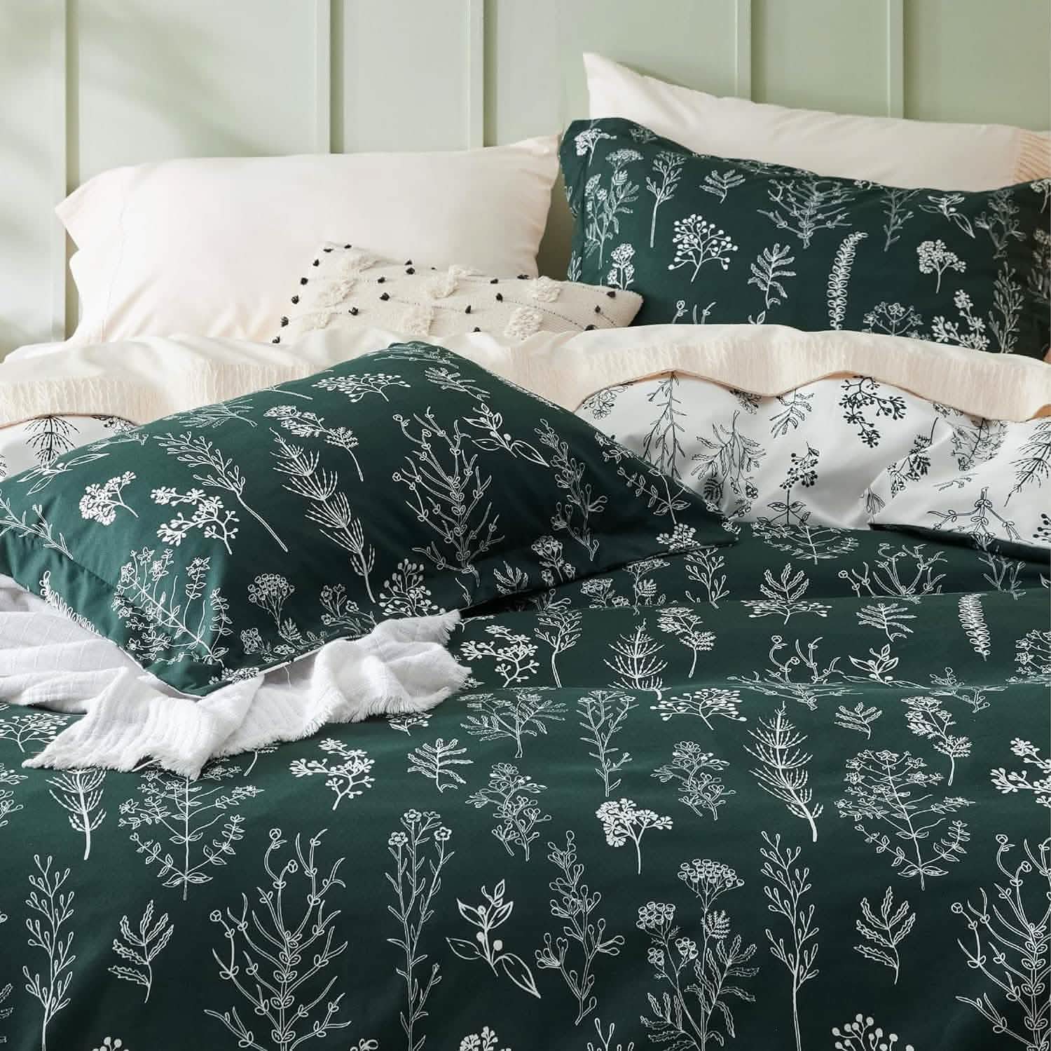 GentleSoft® Reversible Floral Print Duvet Cover Set